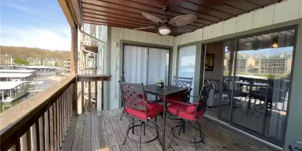 Image 2: Very Private Covered Deck.