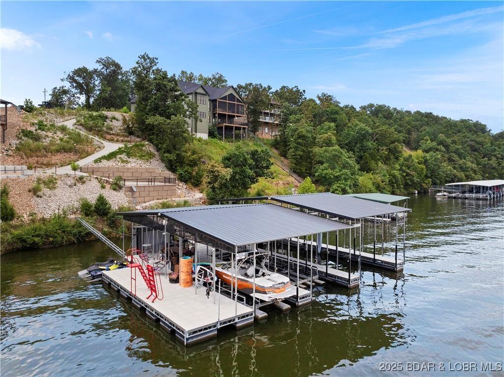 Image 4: Luxury 3-Well Custom Dock including 12x30, 14x40,