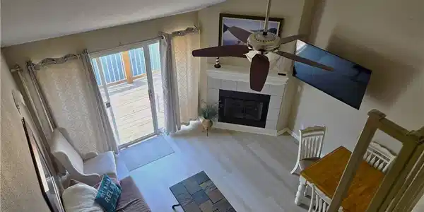 Image 3: Living Room View from Loft