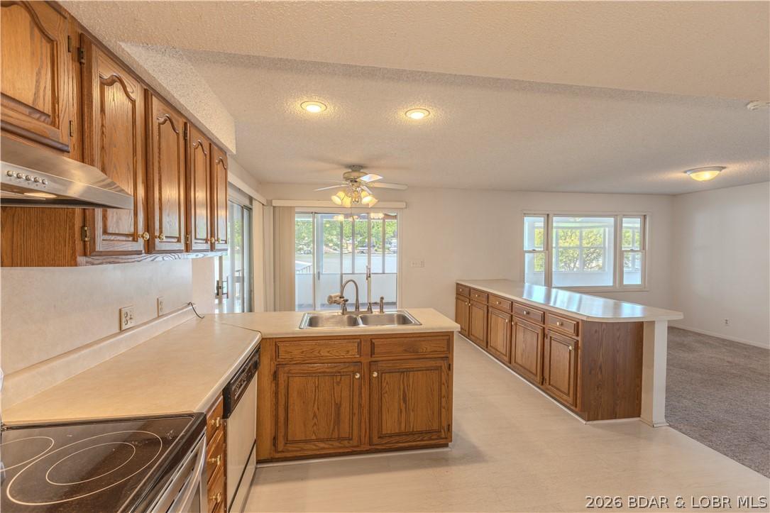 Image 2: Large kitchen with great views.