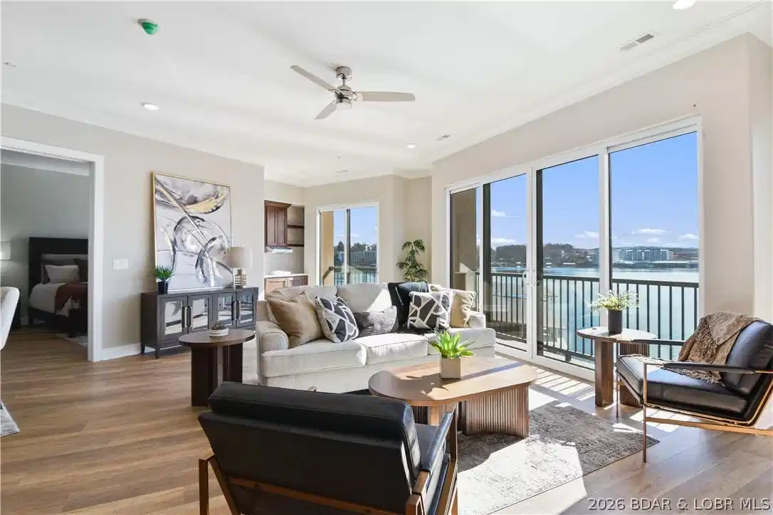 Image 1: The living area is open and roomy while giving you