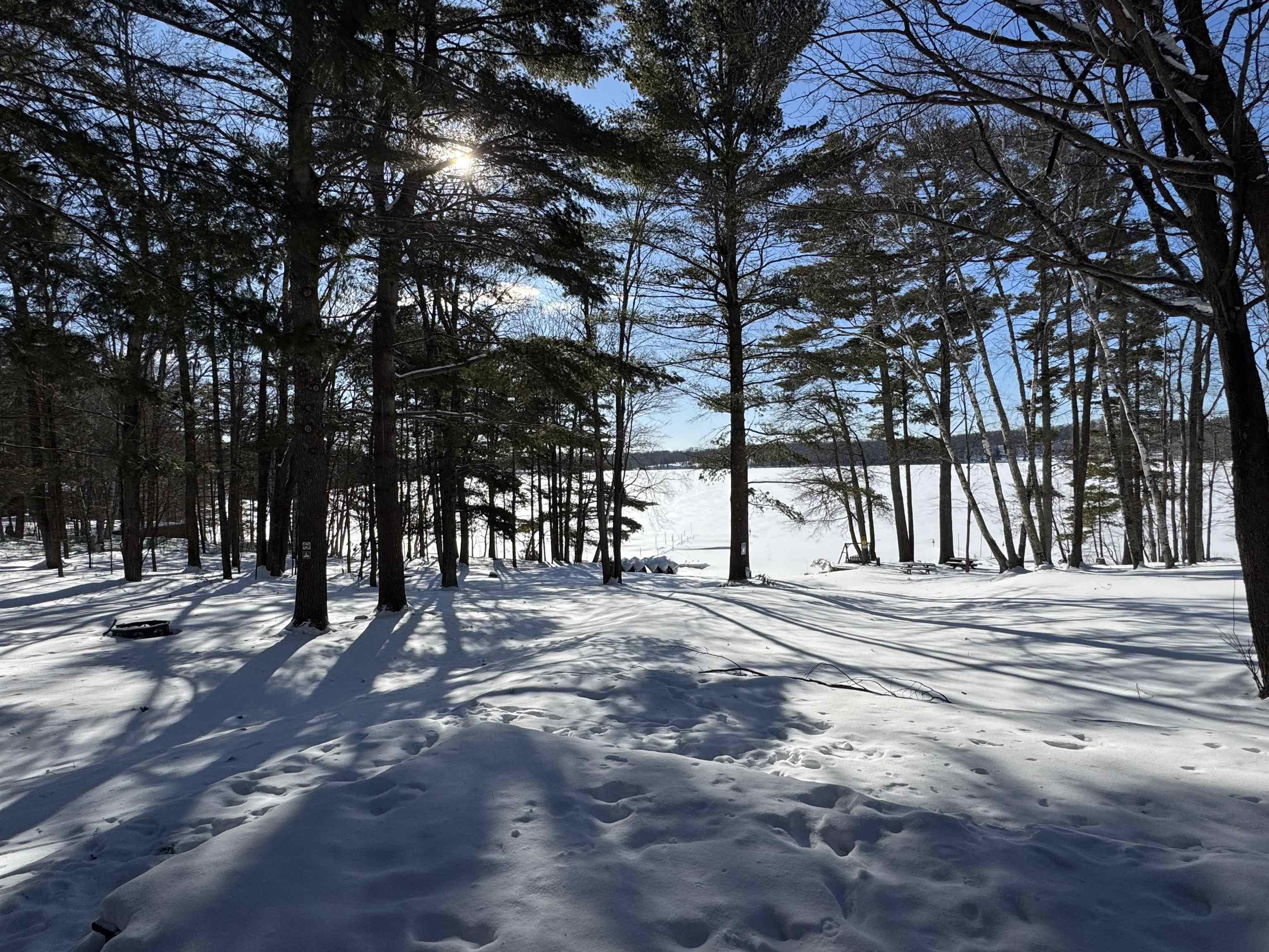 Image 2: View of lake from sliding patio door, Yard