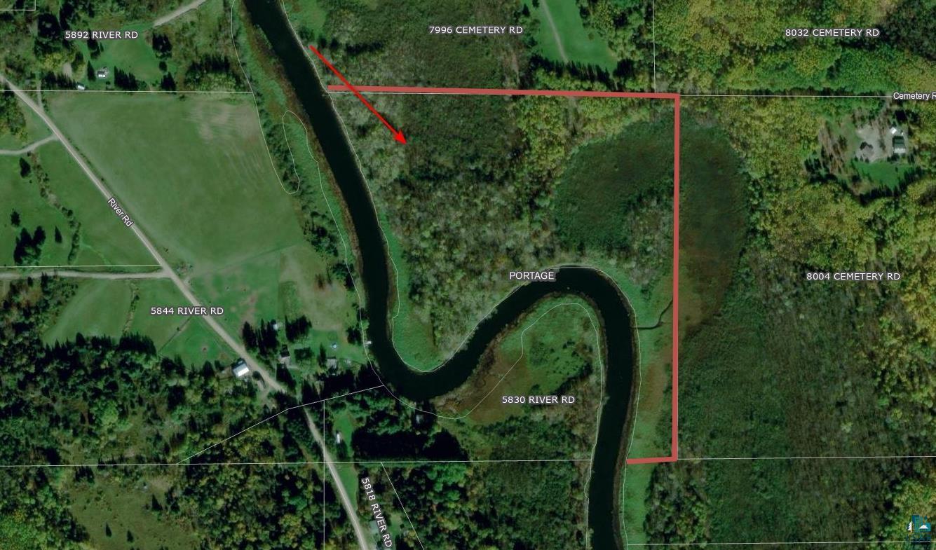 Image 1: Aerial view of property's location with property boundaries highlighted, Map