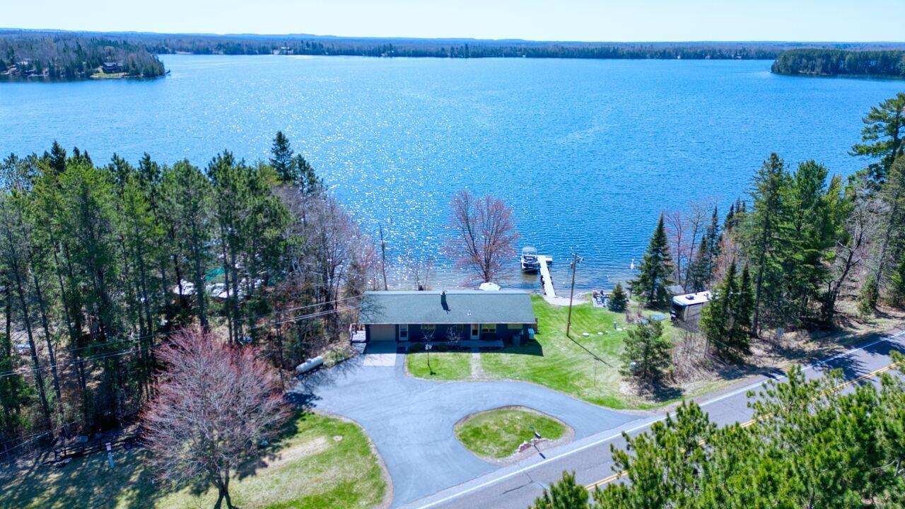 Image 3: Birds eye view of property featuring a water view, Aerial View
