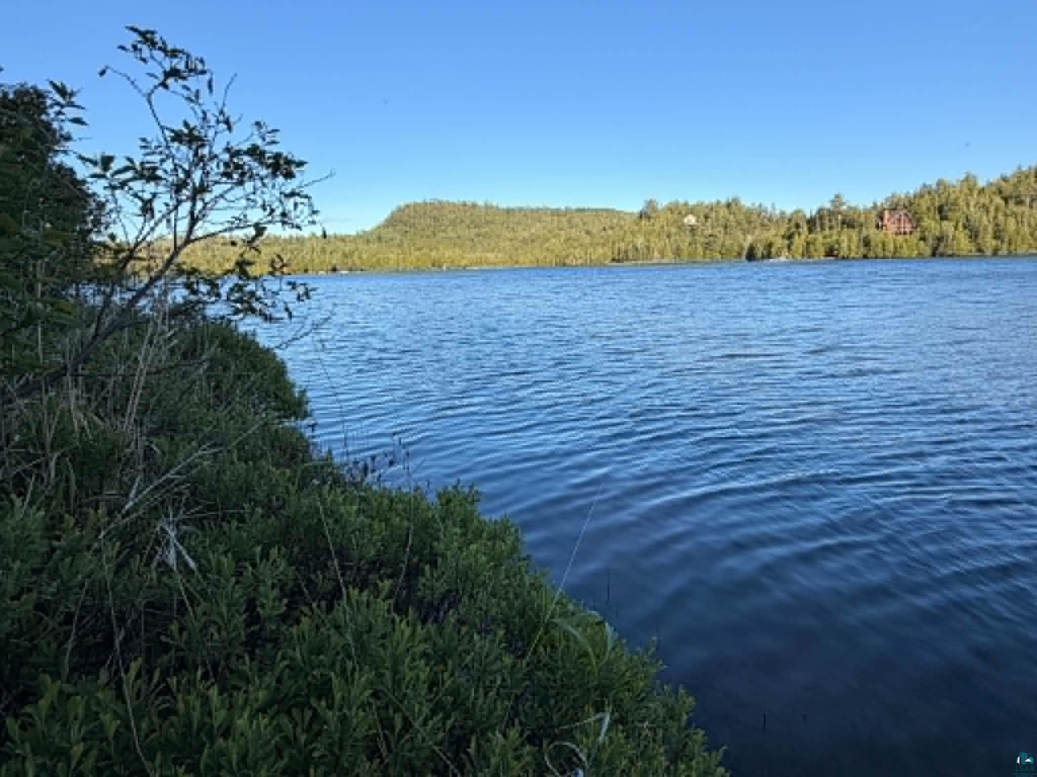 Image 1: Expansive waterfront setting with mature trees and natural landscaping, View