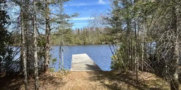Image 2: 455' of Lakeshore on Tait Lake