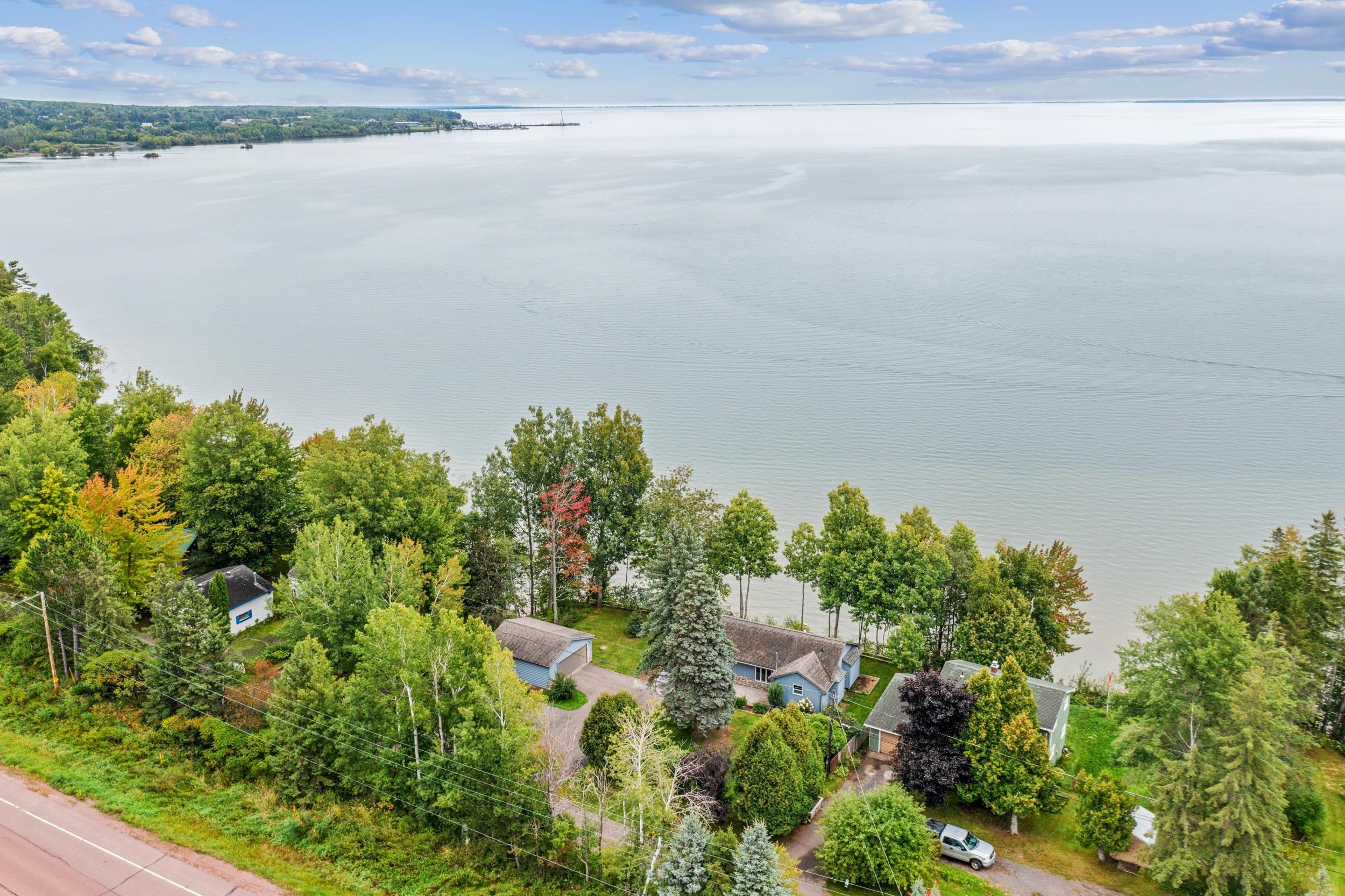 Image 1: Drone / aerial view of a nearby body of water, Aerial View