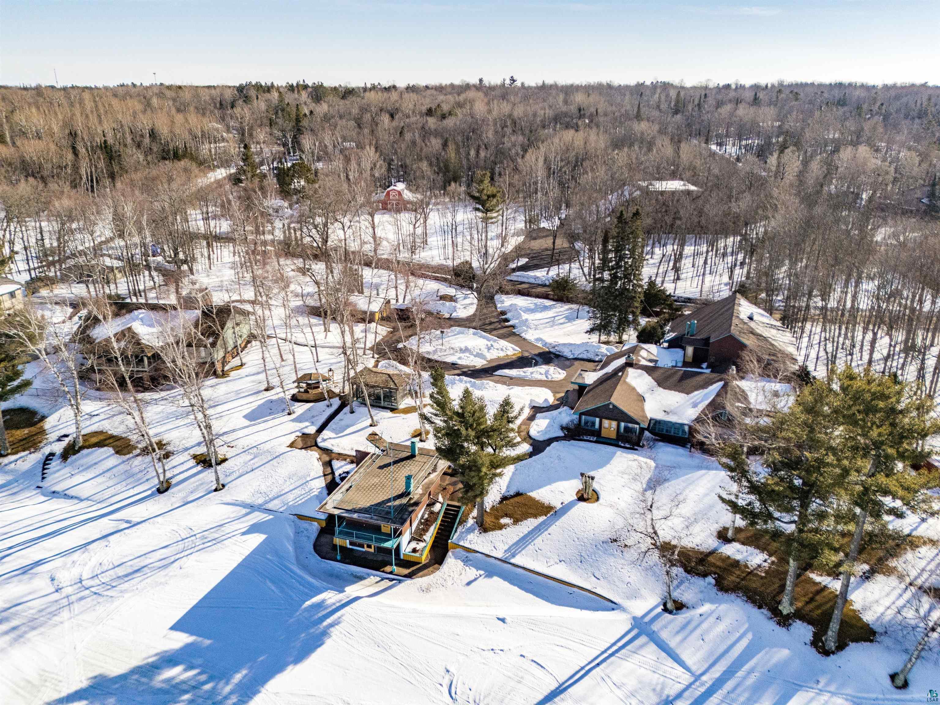 Image 3: View of snowy aerial view, Aerial View