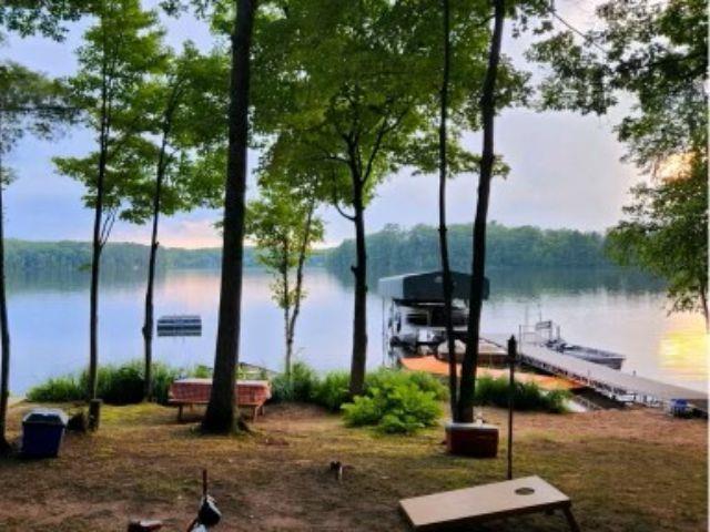 Image 2: Water view with a dock, View