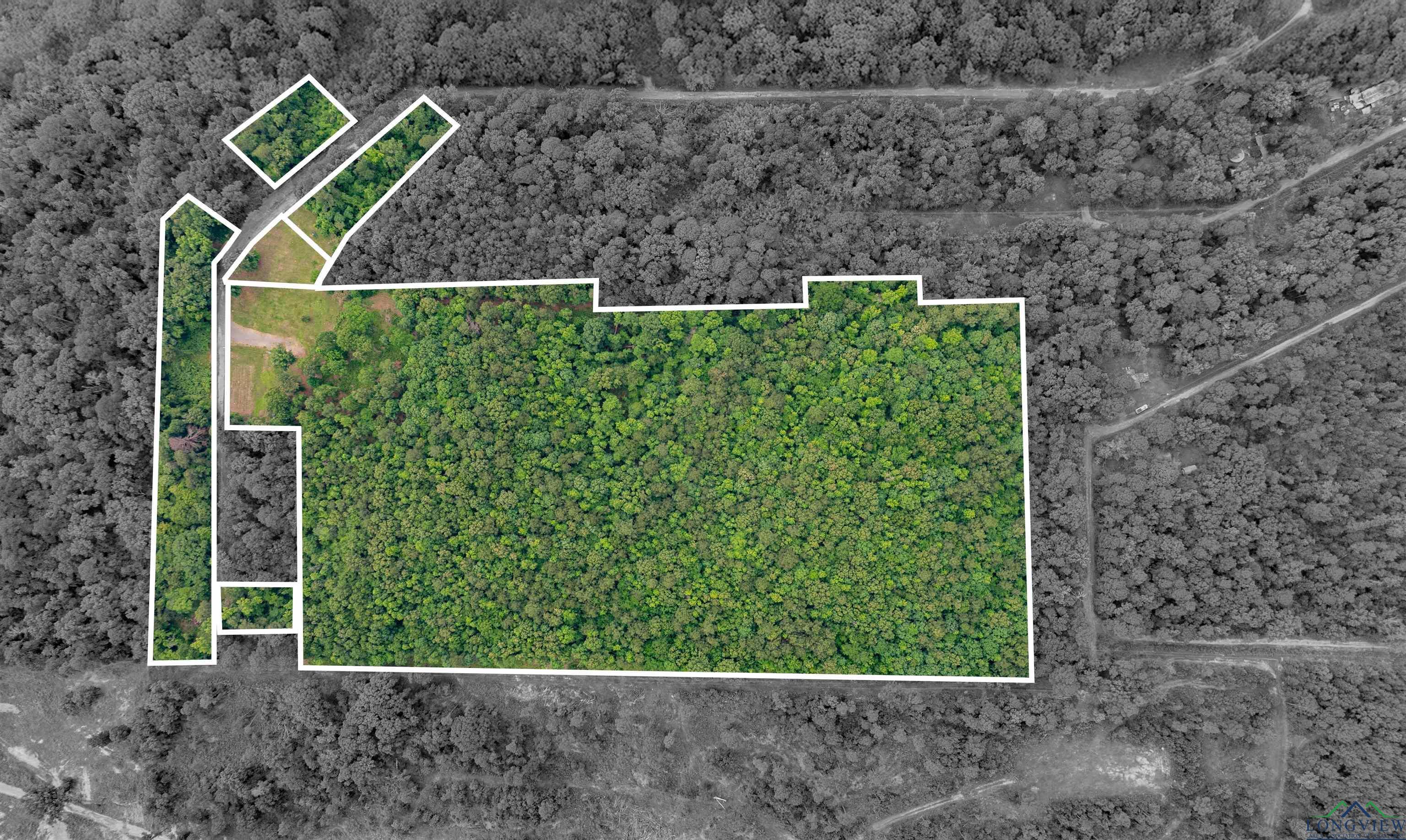 Image 1: View of property location with property boundaries highlighted, Aerial View