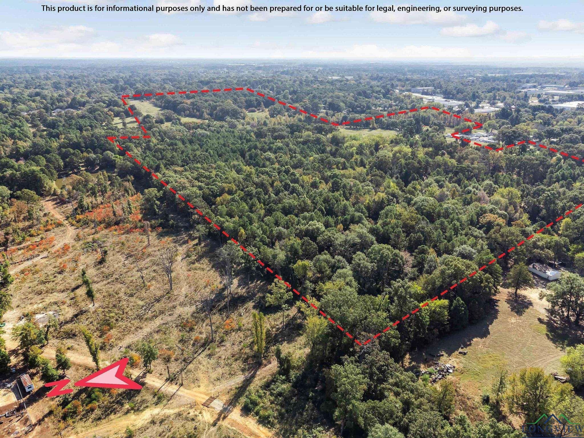 Image 1: Aerial overview of property's location with property parcel outlined, Aerial View