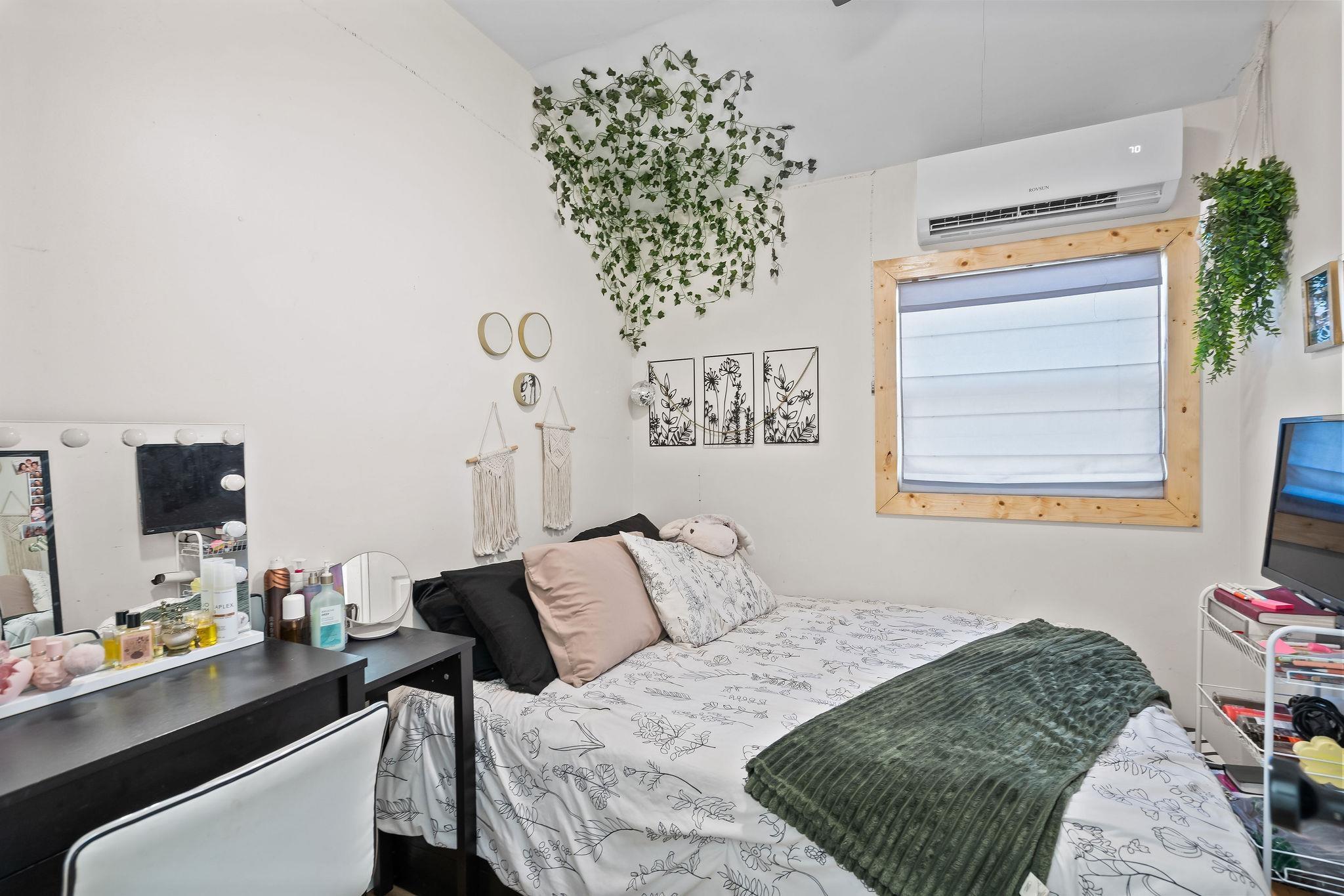 Image 1: Bedroom with a wall mounted AC, Bedroom