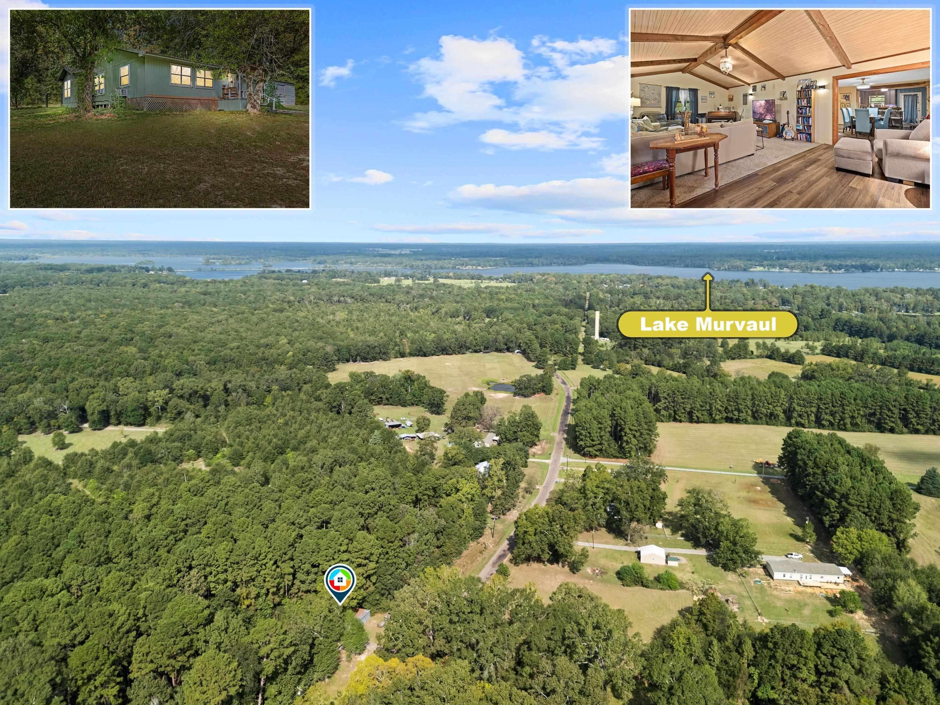 Image 1: Bird's eye view of a heavily wooded area, Aerial View