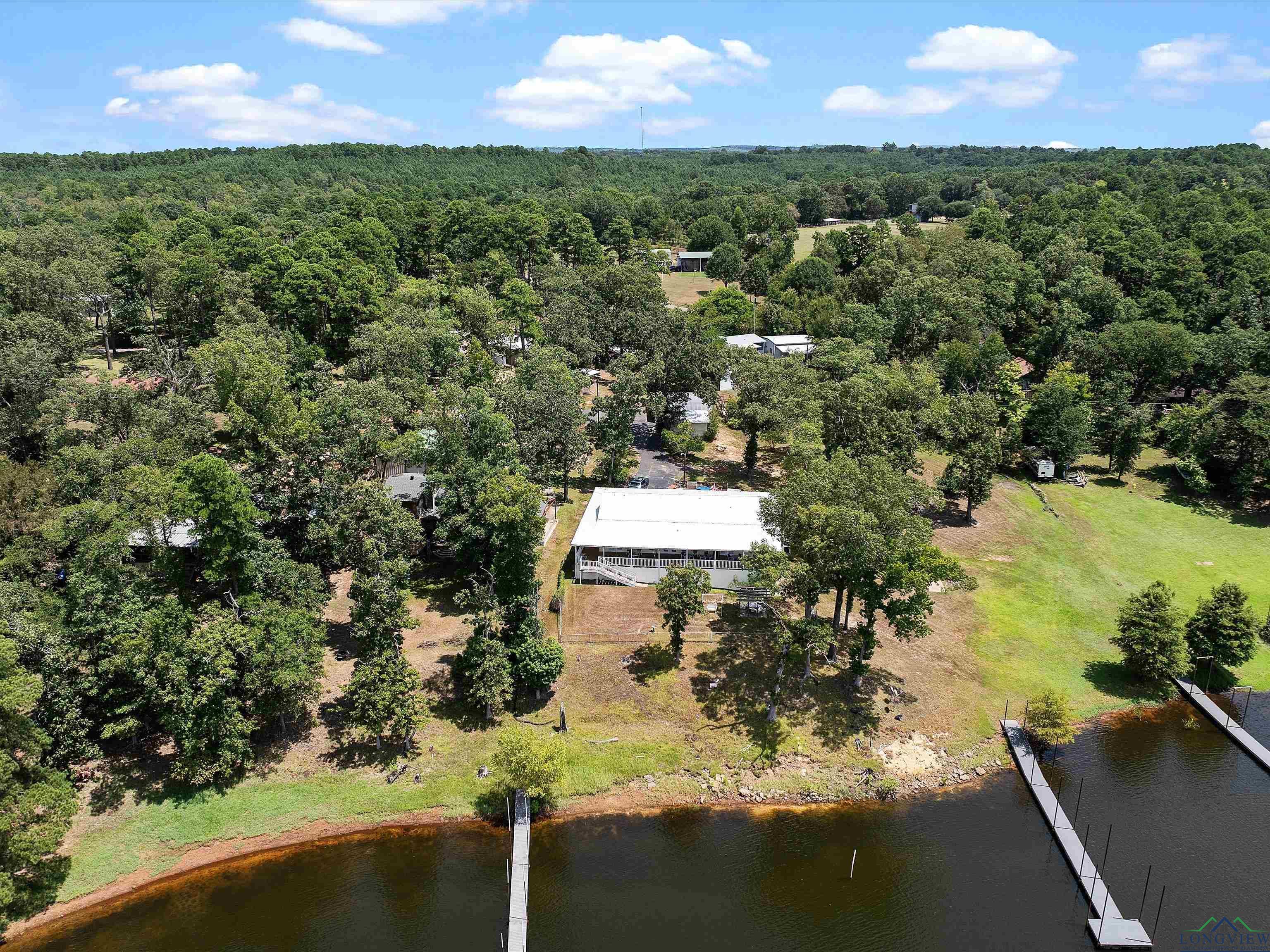Image 3: Bird's eye view of a large body of water, Aerial View