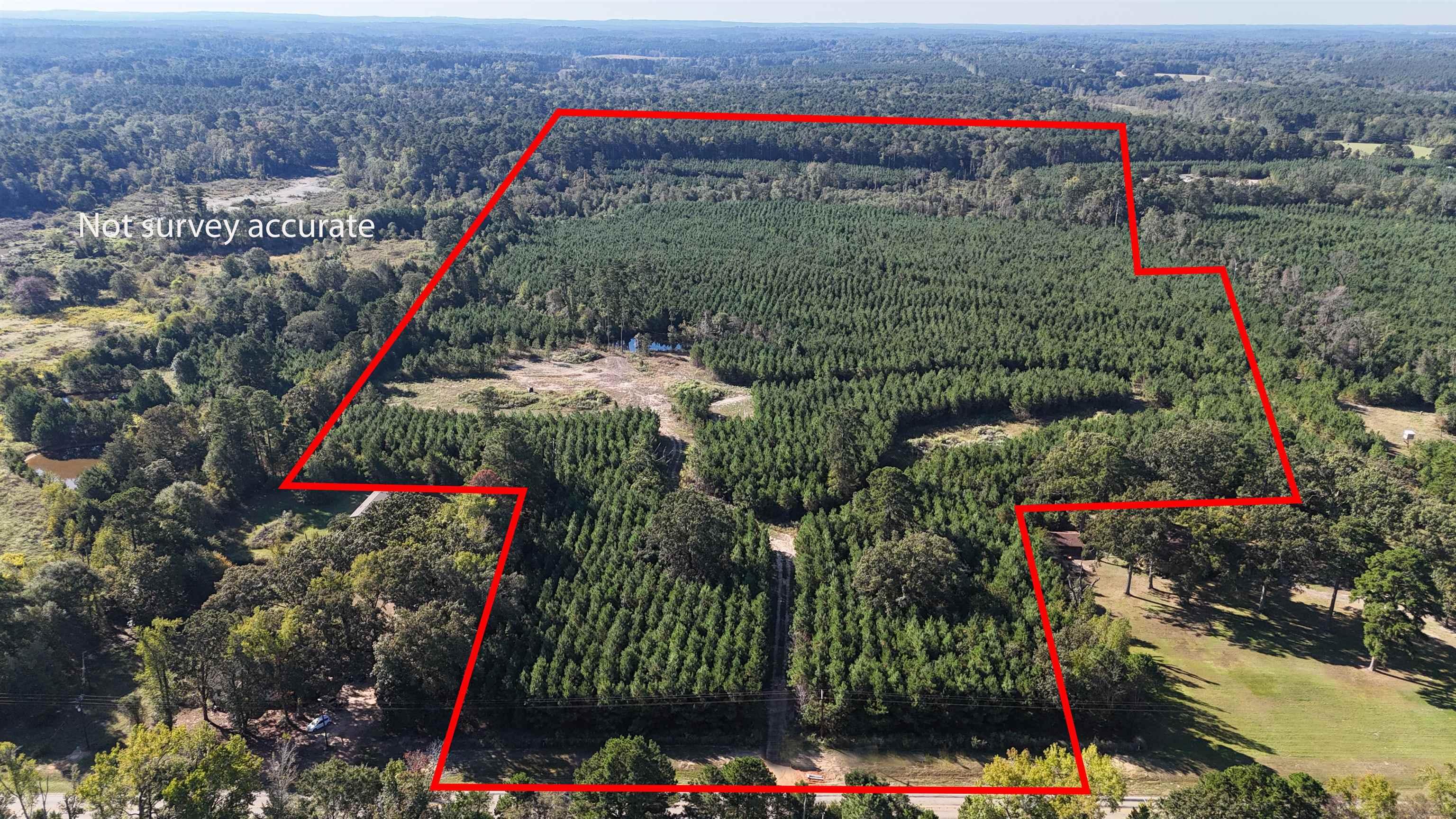 Image 1: View of property location with property parcel outlined, Aerial View