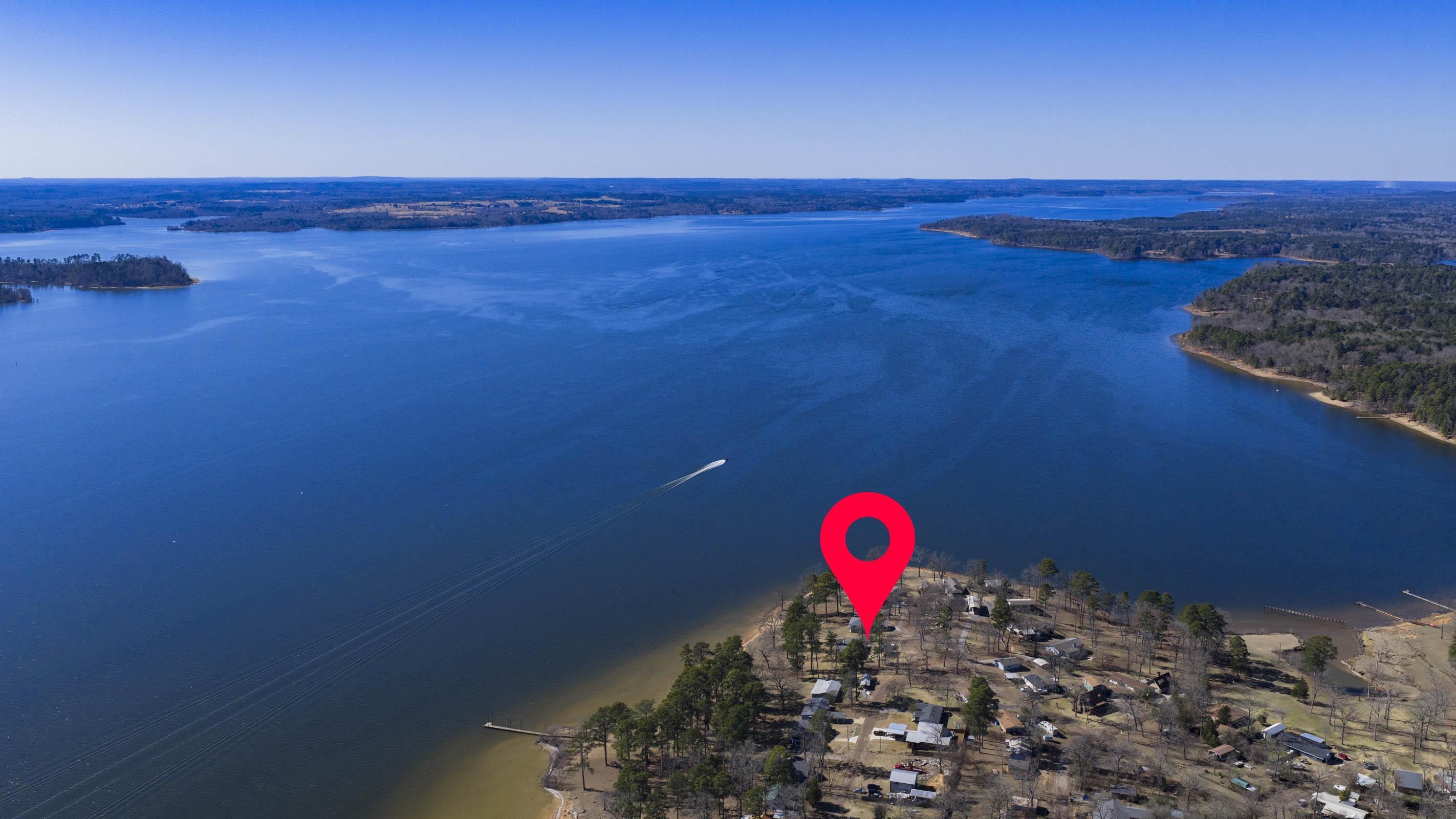 Image 1: Bird's eye view of a large body of water, Aerial View