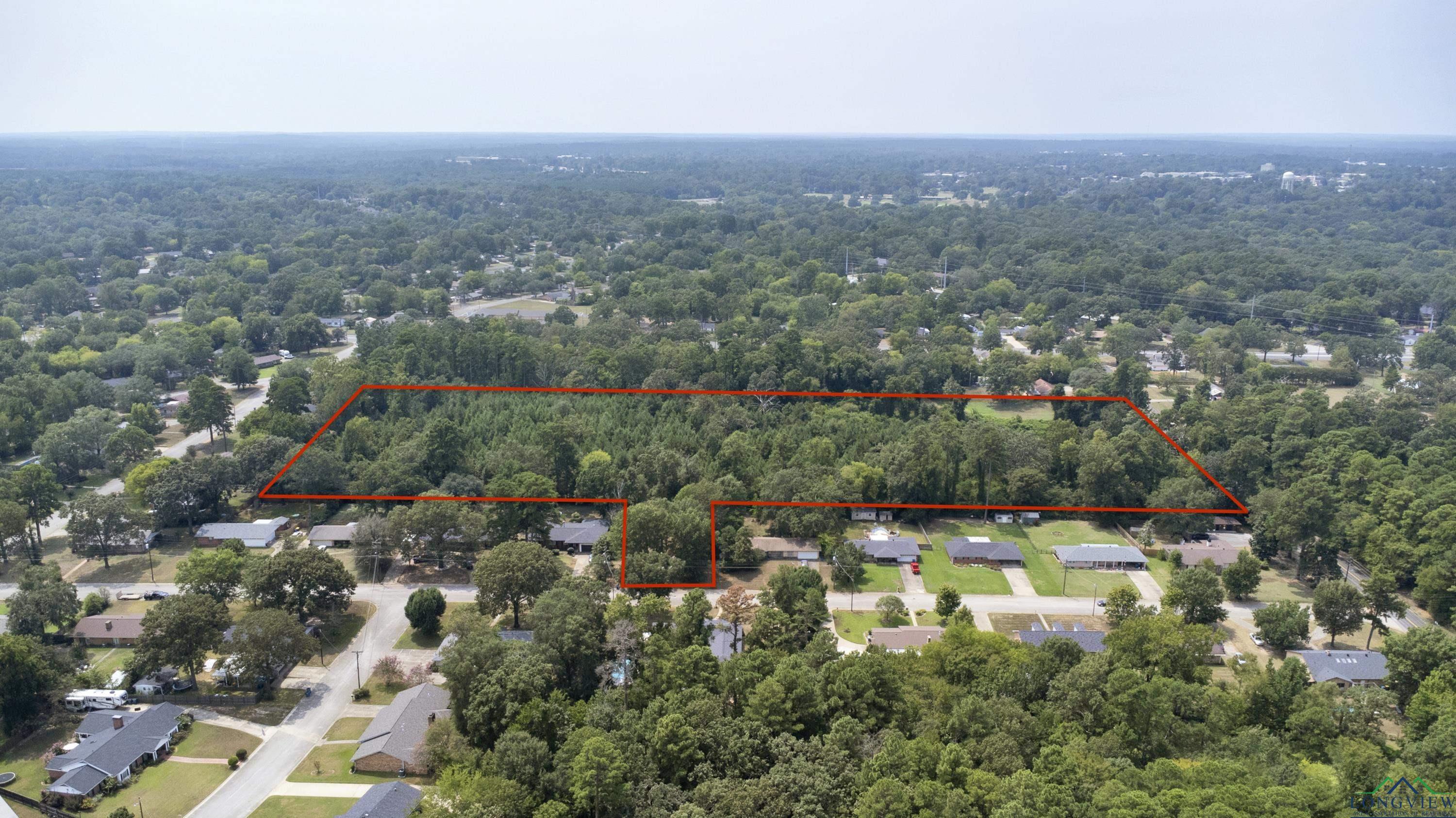 Image 2: Aerial view of property's location with property boundaries highlighted, Aerial View