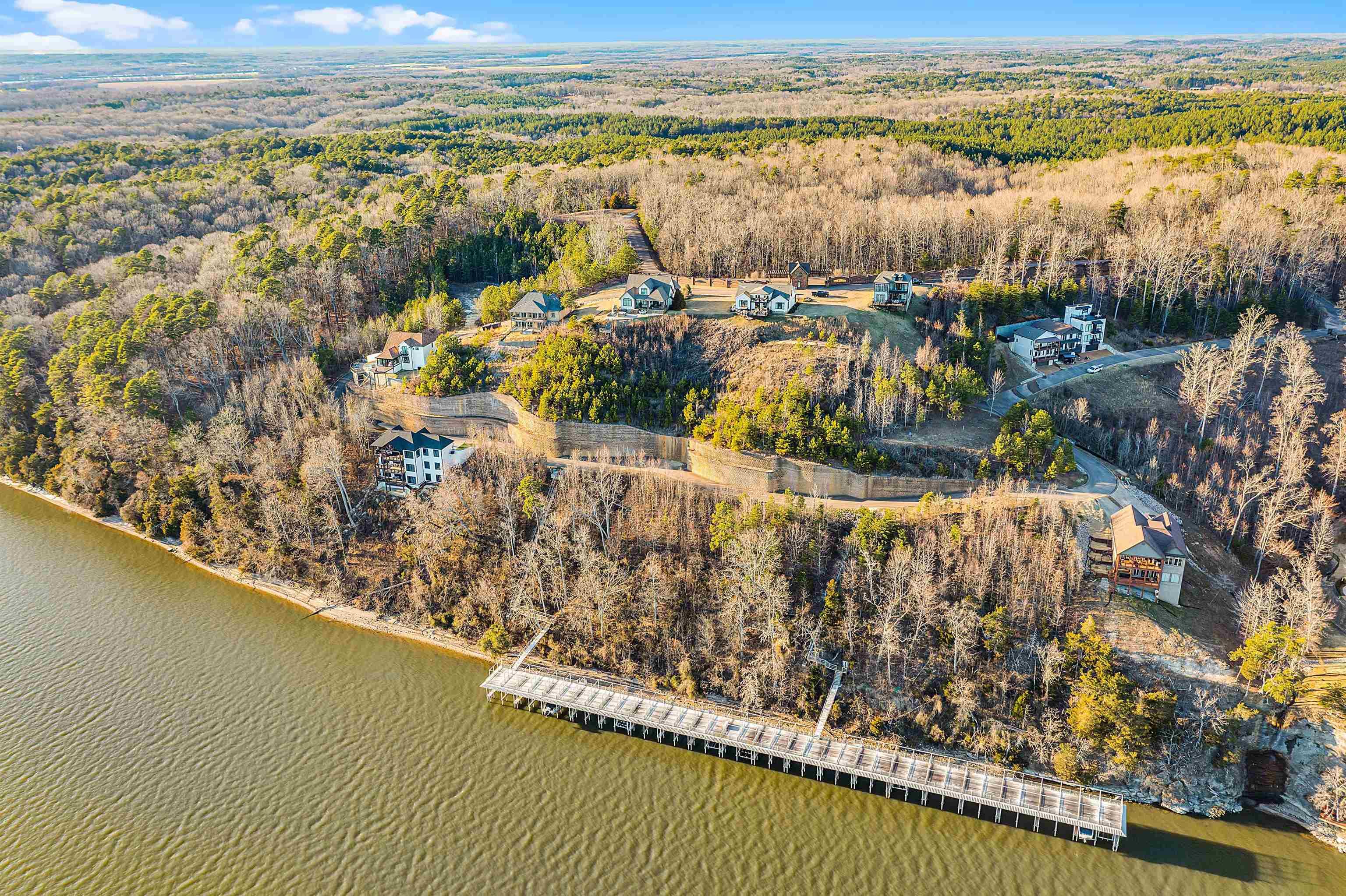 Image 1: Bird's eye view featuring a forest view and a water view