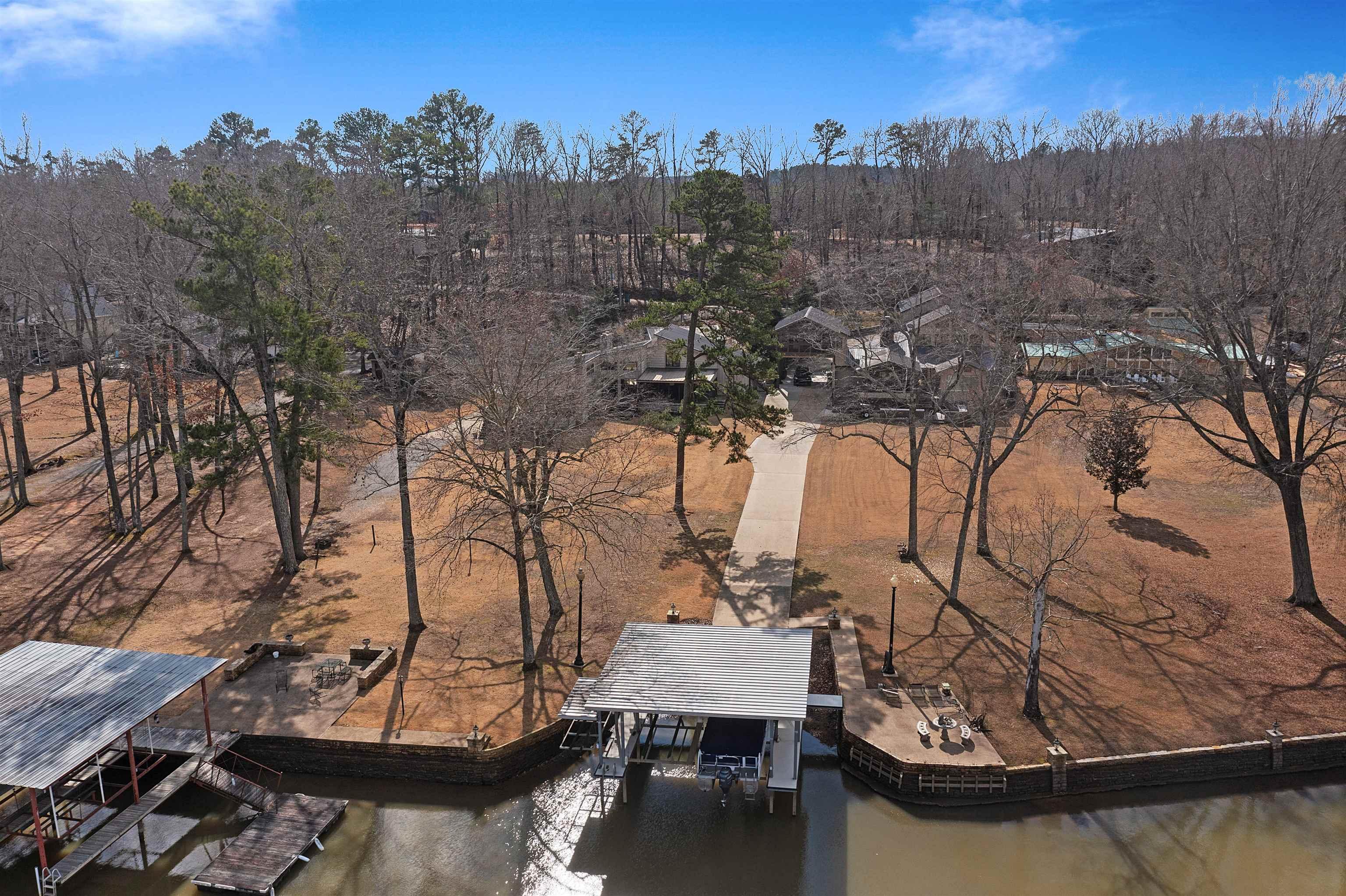 Image 1: Bird's eye view Showing the Boat Dock.