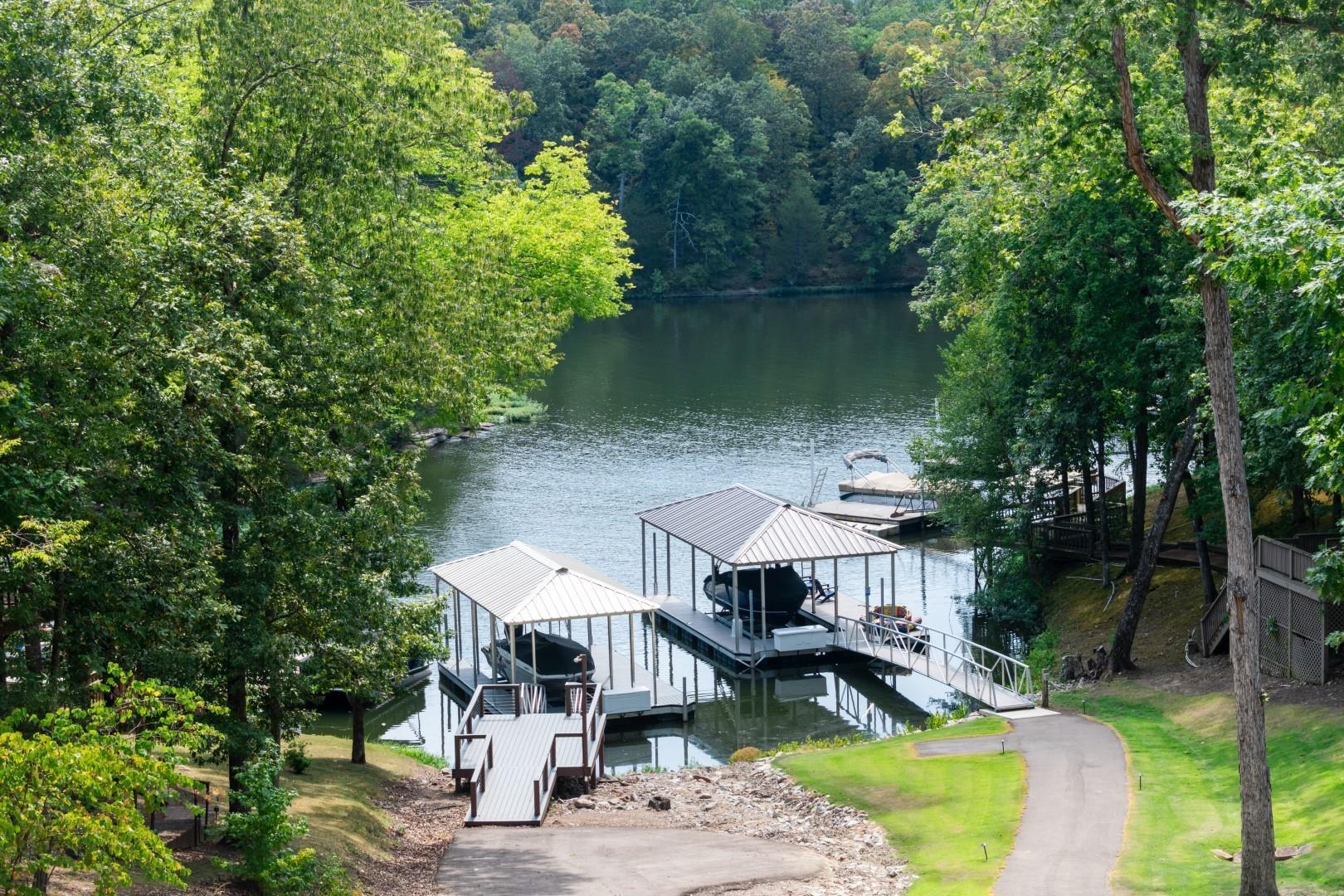 Image 3: Dock area featuring a water view