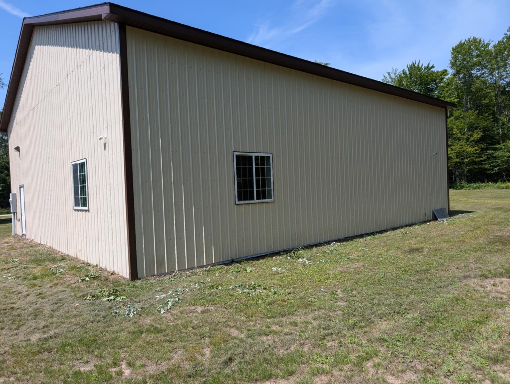 Image 3: back and side of pole barn