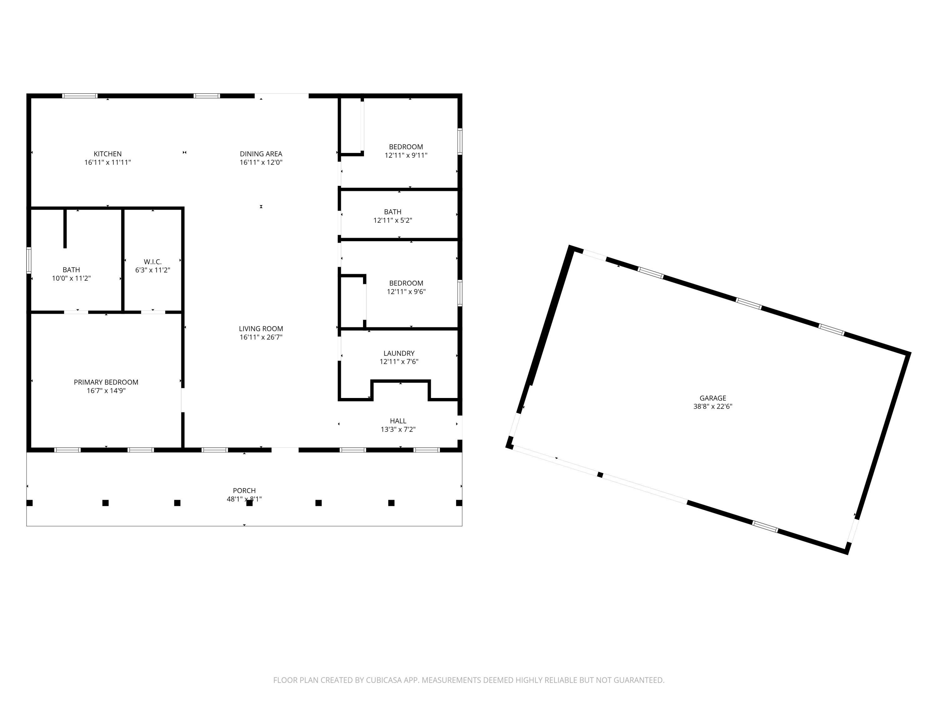 Image 2: 2D Floor Plan for 6349 Kilkenny Drive