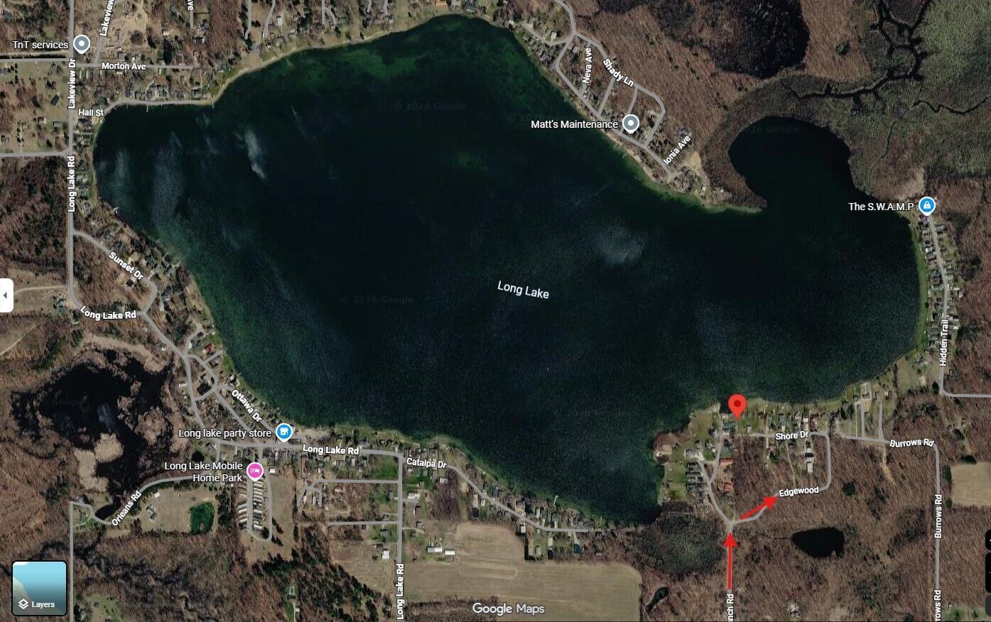 Image 3: aerial of Long Lake