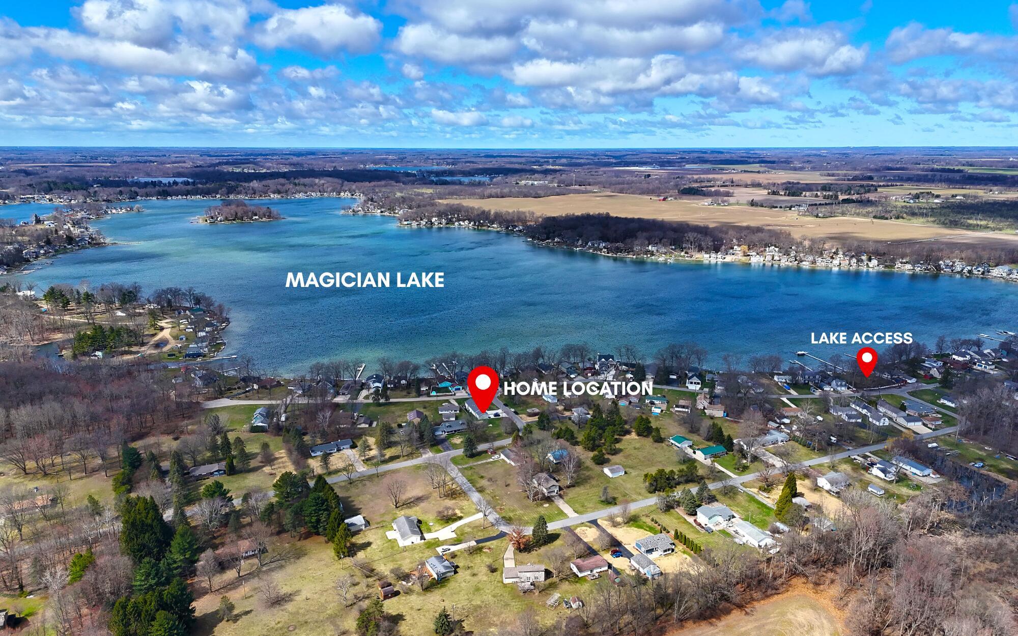 Image 2: Aerial of Magician Lake