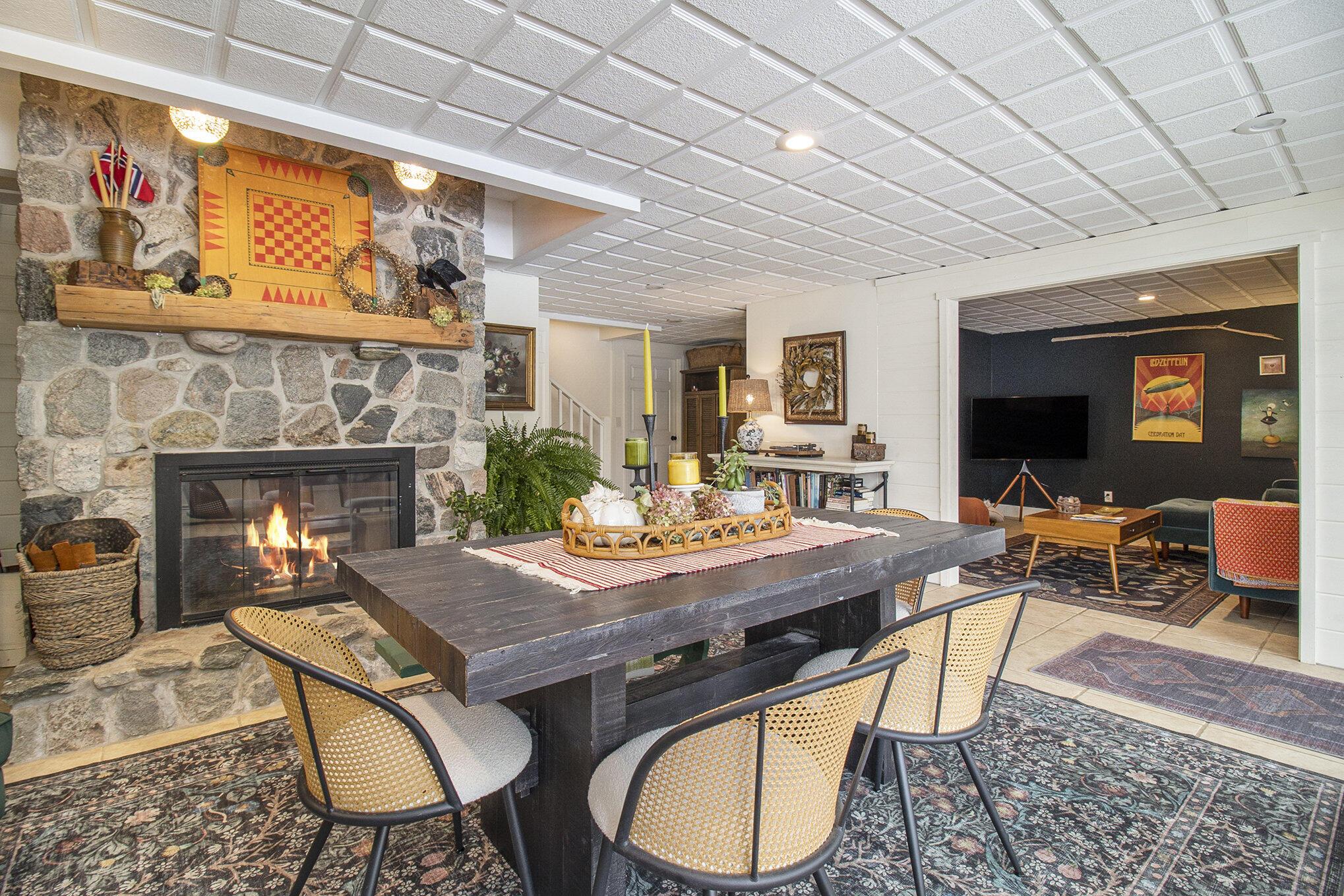 Image 4: Lower level family room