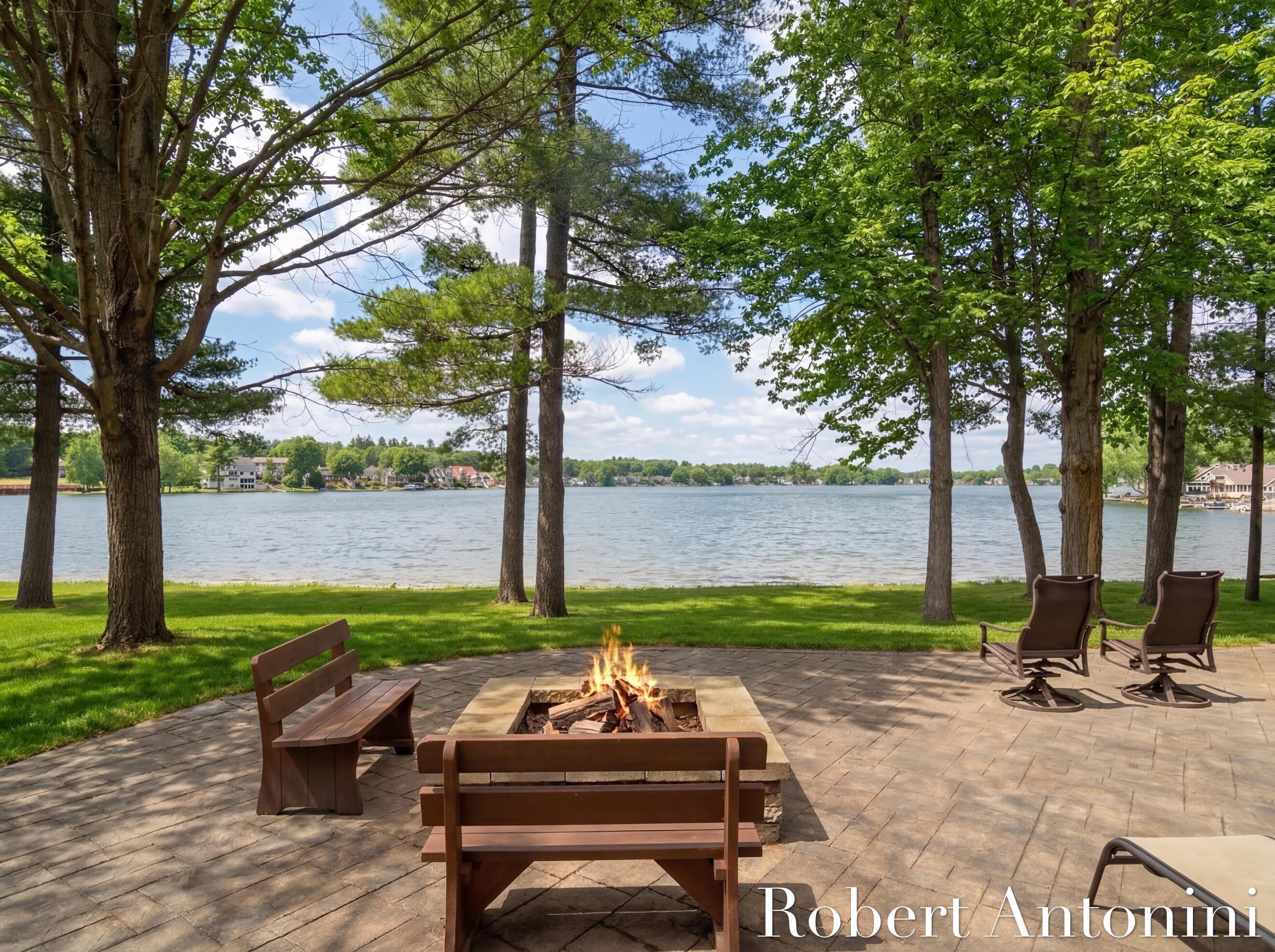 Image 2: Patio with Bostwick Lake Views