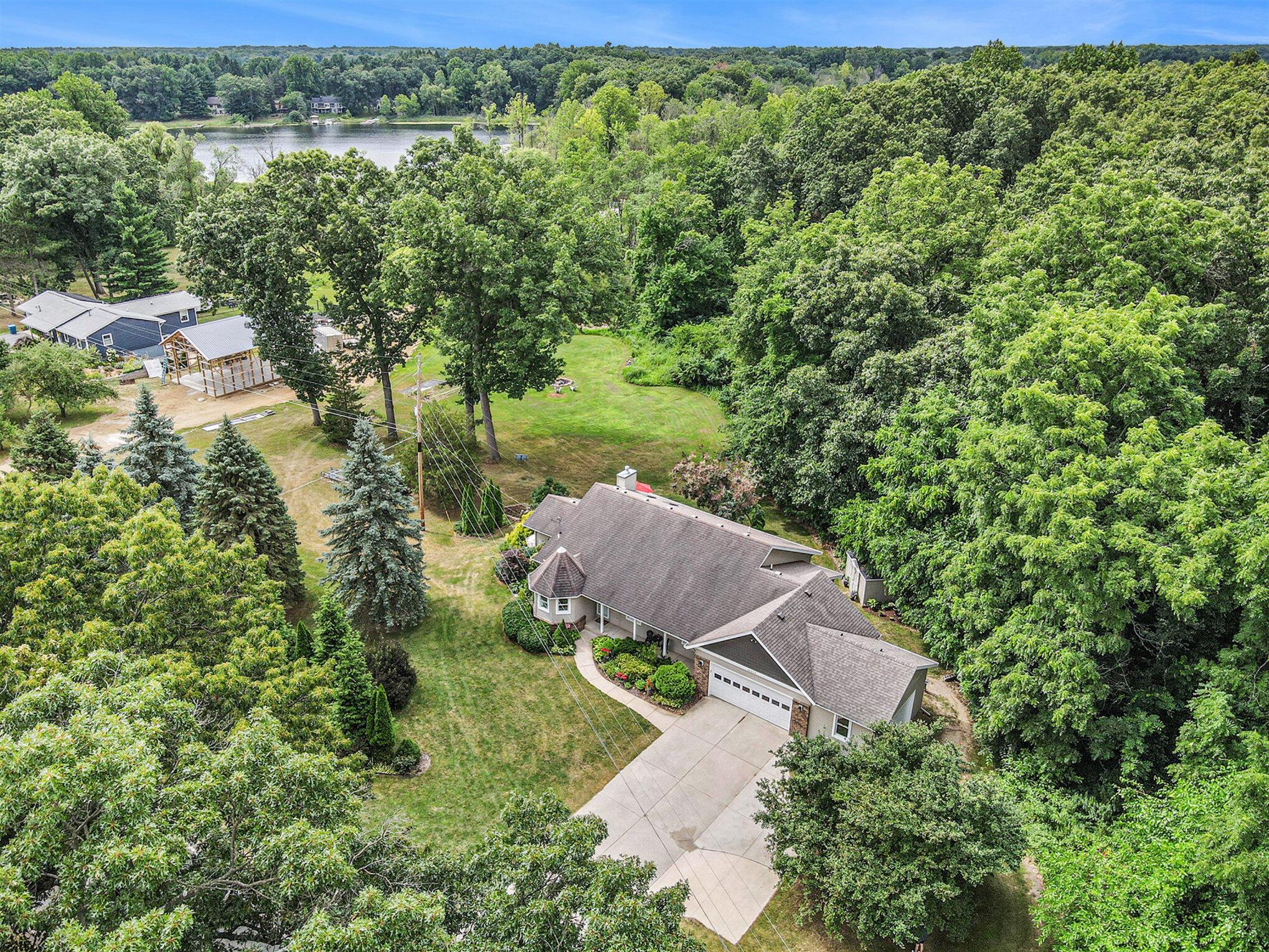 Image 4: drone view of home