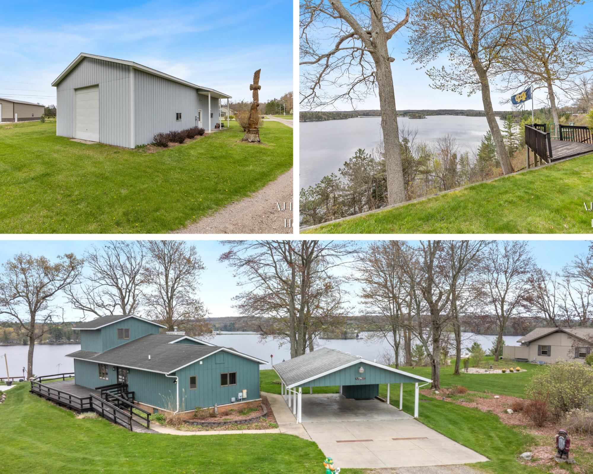 Image 1: 136' frontage Croton Pond & Pole Barn!