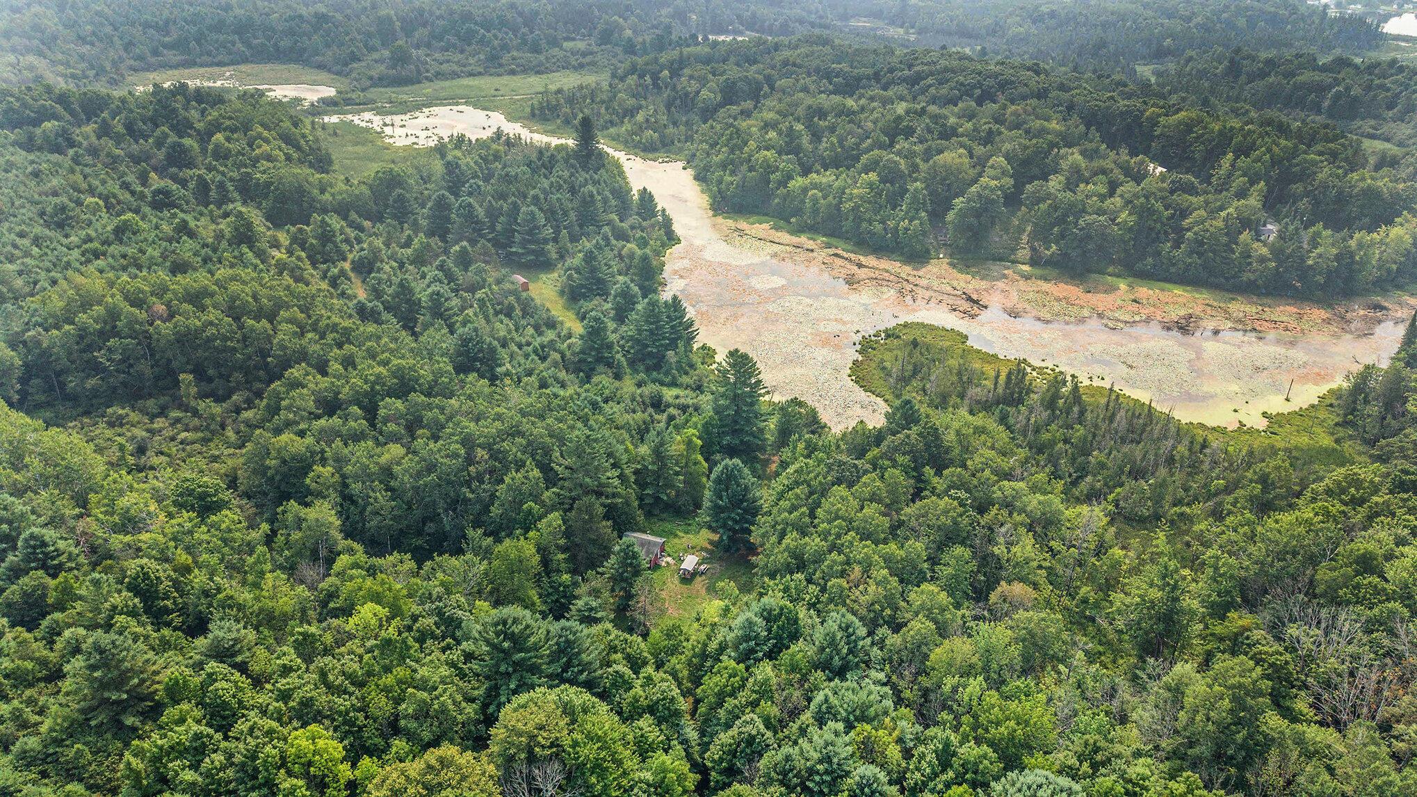 Image 1: Overhead Shot of Property