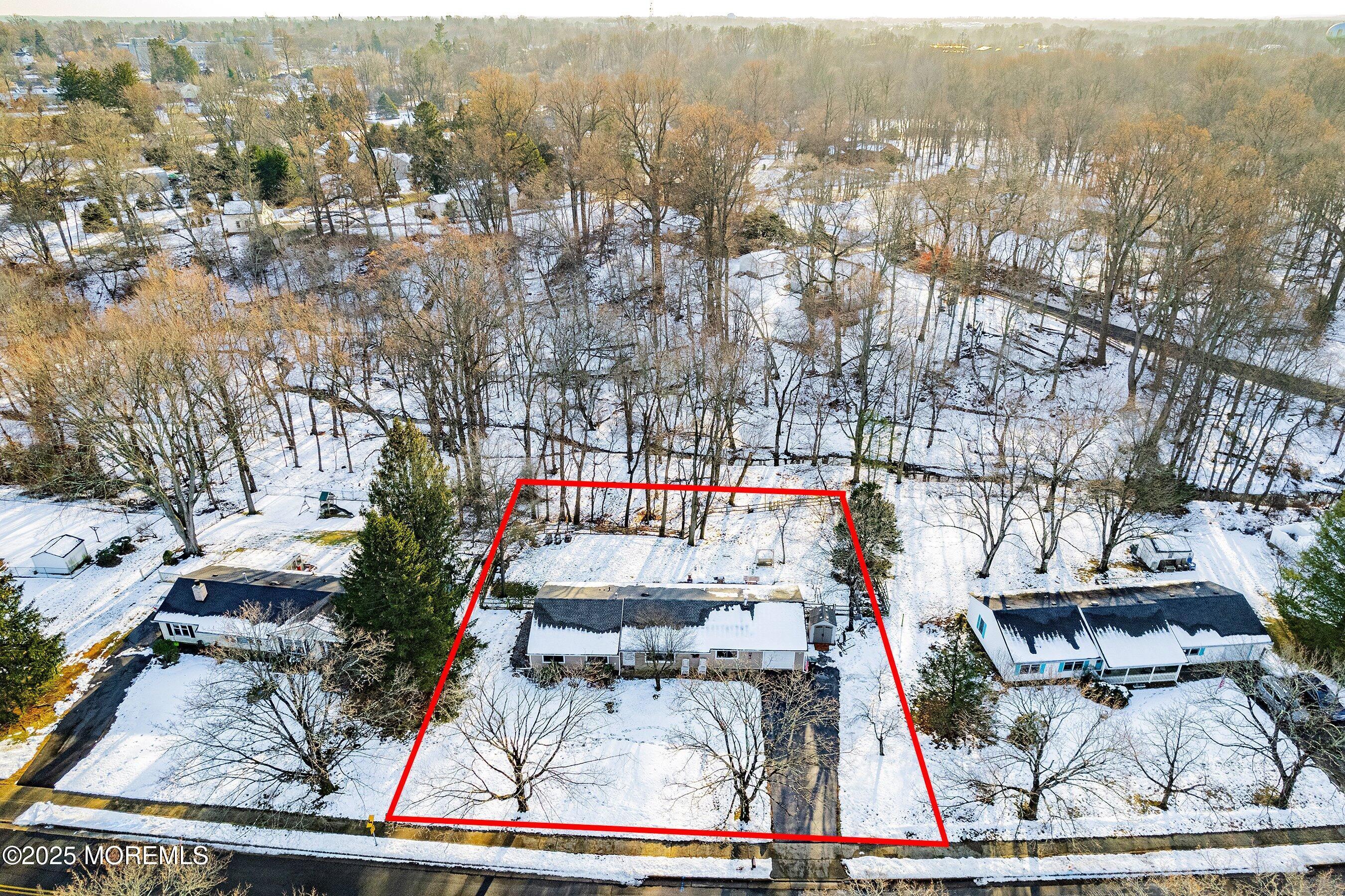 Image 2: Front Aerial with outline