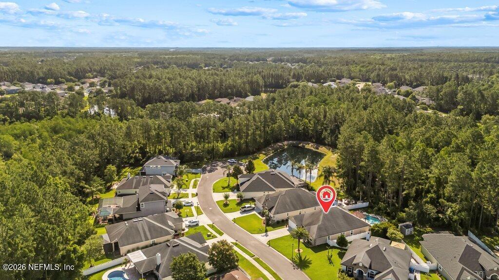 Image 3: Aerial View of the Home