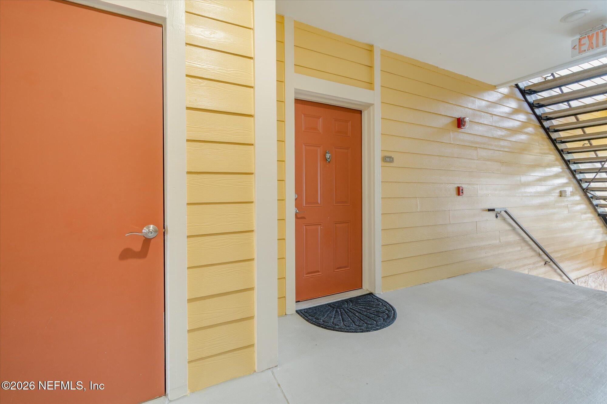 Image 1: Front Entry and Storage door