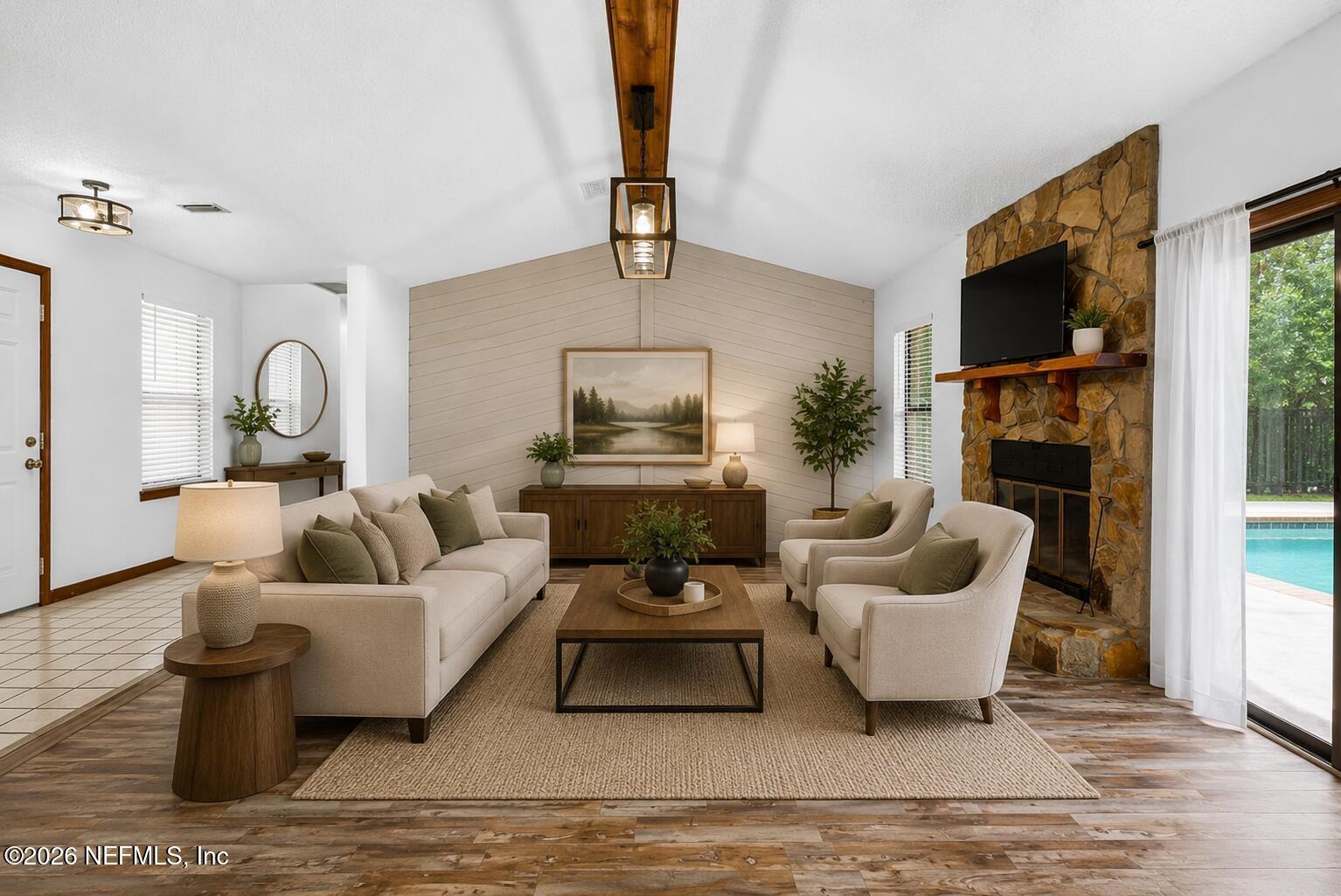 Image 3: Virtually Staged Living Room