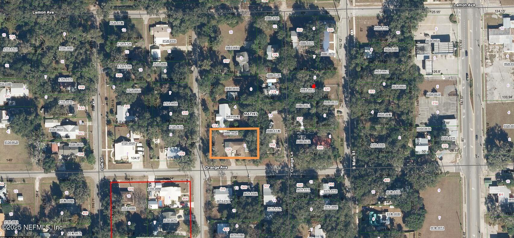 Image 2: GIS MAP - PROPERTY ORANGE OUTLINE