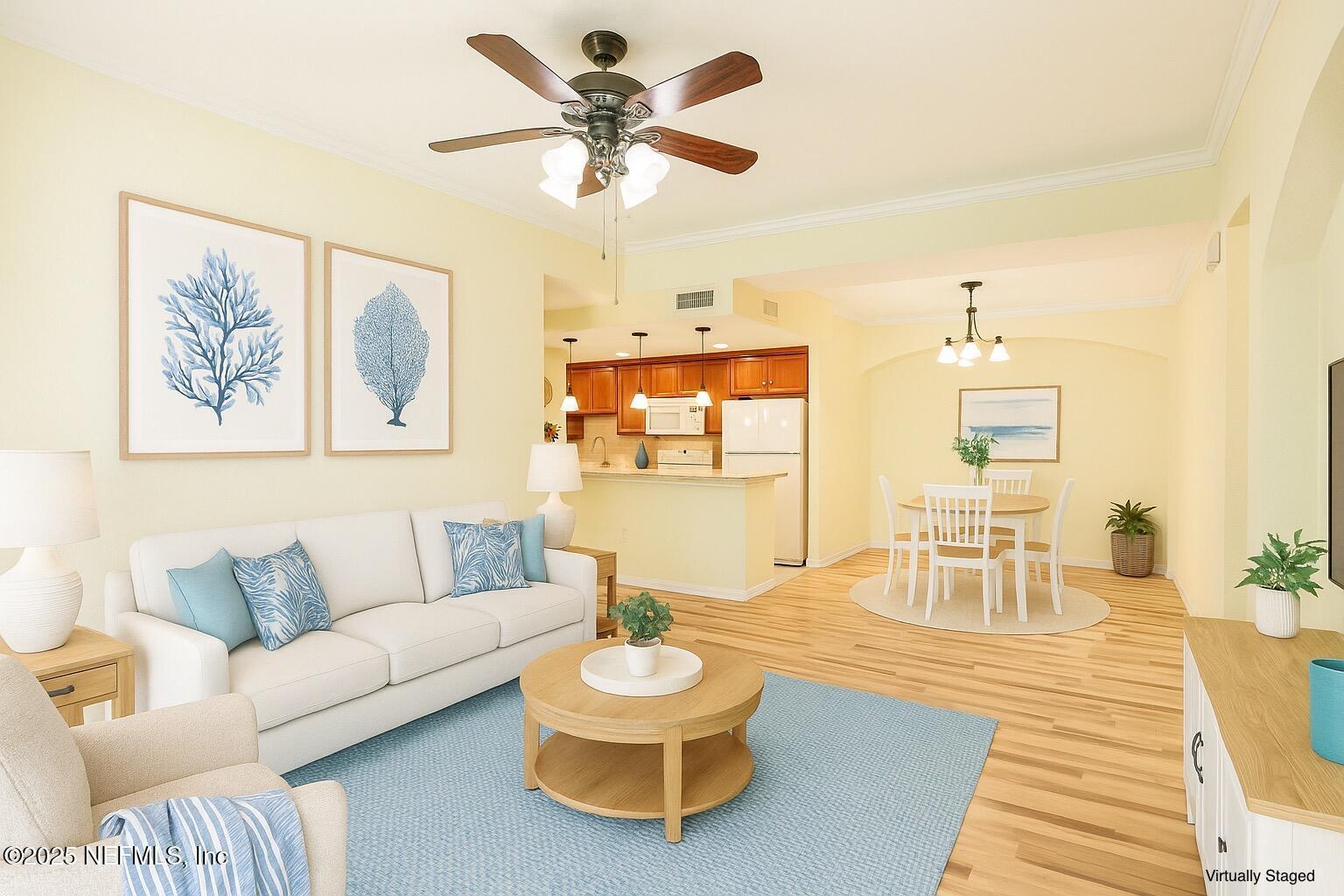 Image 1: Virtually Staged Living Room