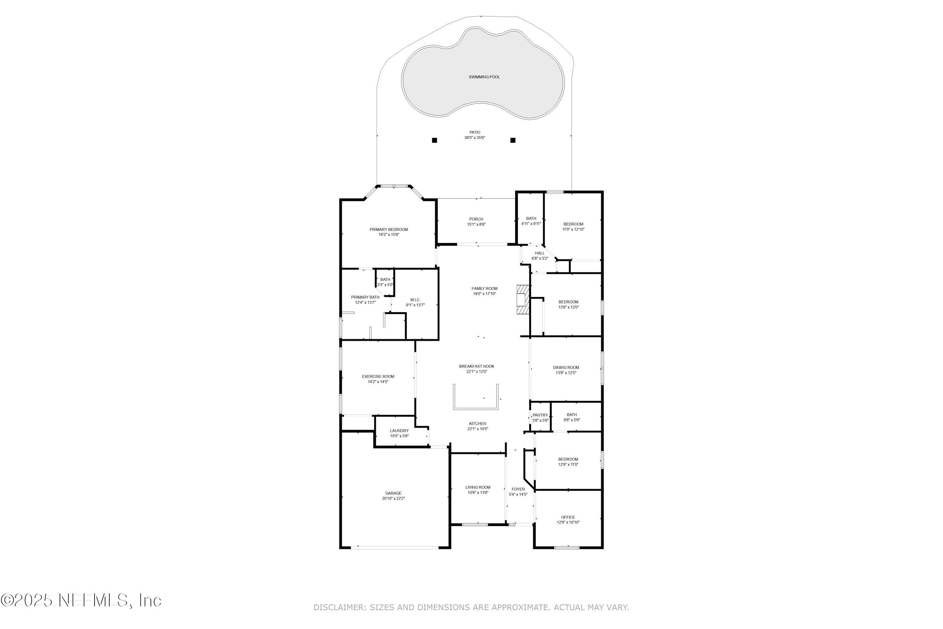 Image 4: floor plan 105 Weathered Oak Ct