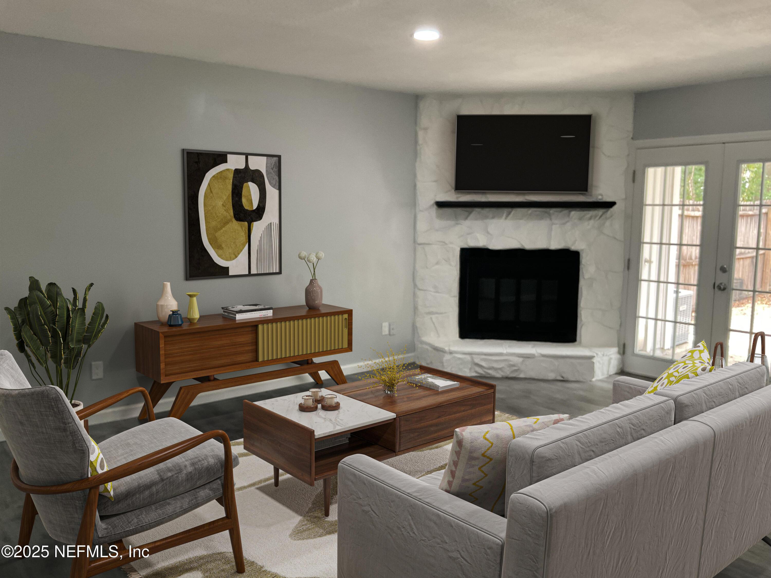Image 1: Living_virtually staged