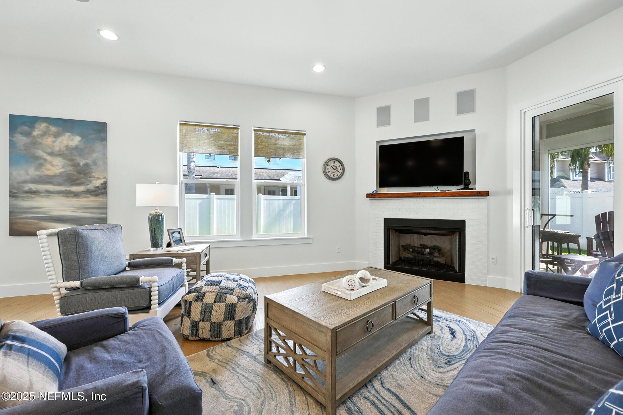Image 4: Family room fireplace