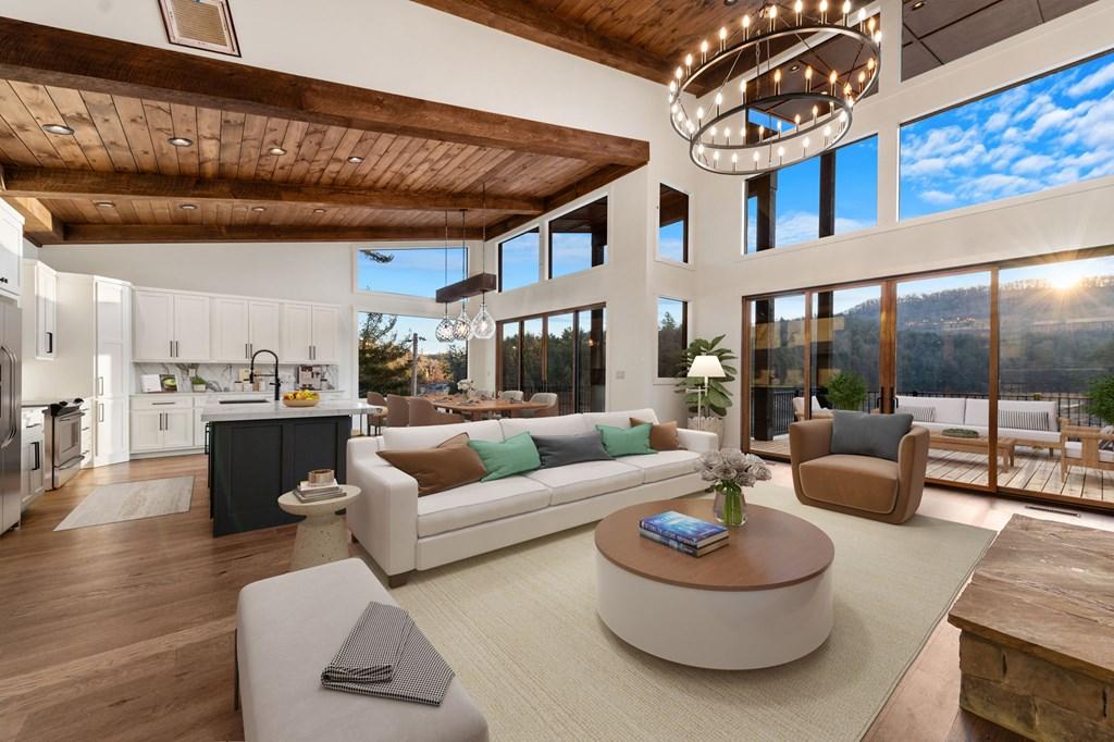 Image 2: Main Living Level, Welcome to Luxury Lake Living | Surrounded by National Forestry
