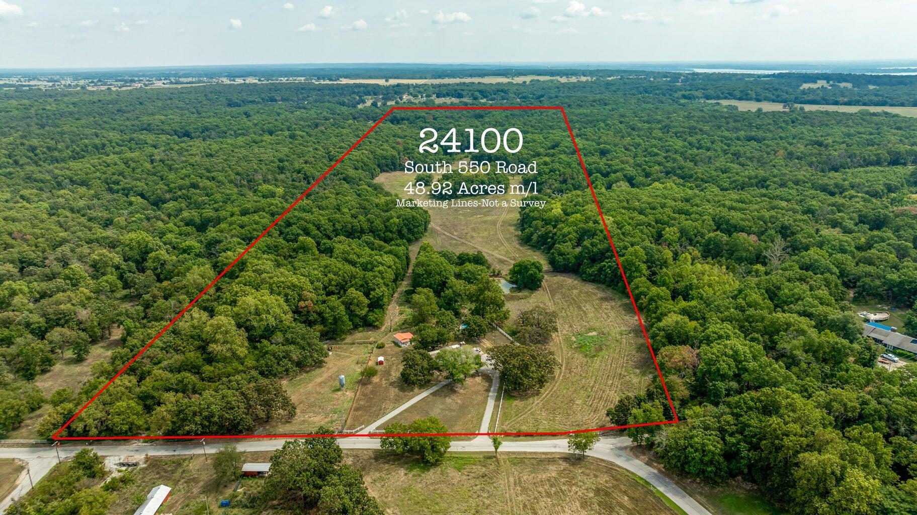 Image 1: Home, Guest cabin, pool, 50 acres M/L