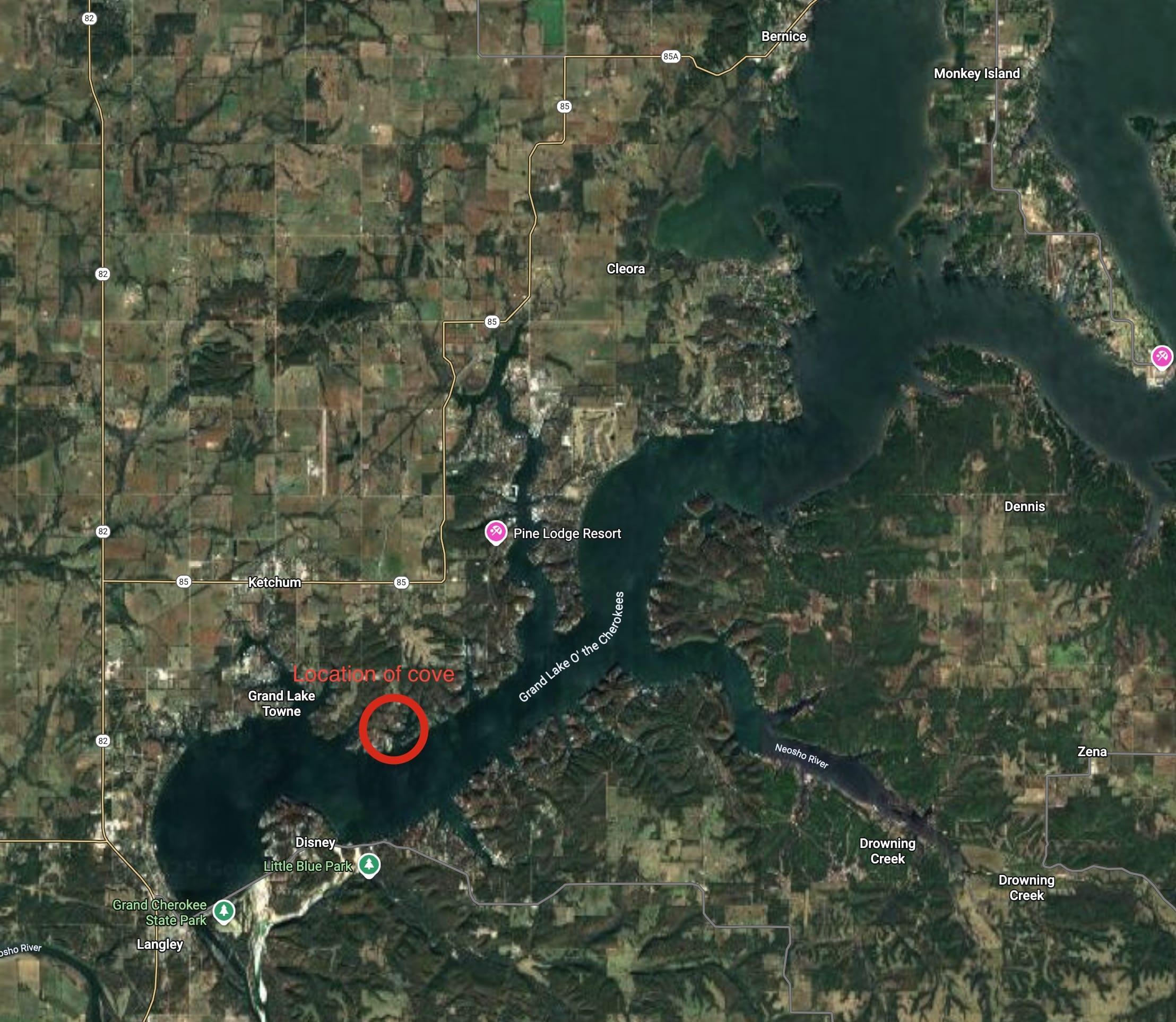 Image 2: Location of Lot on Grand Lake