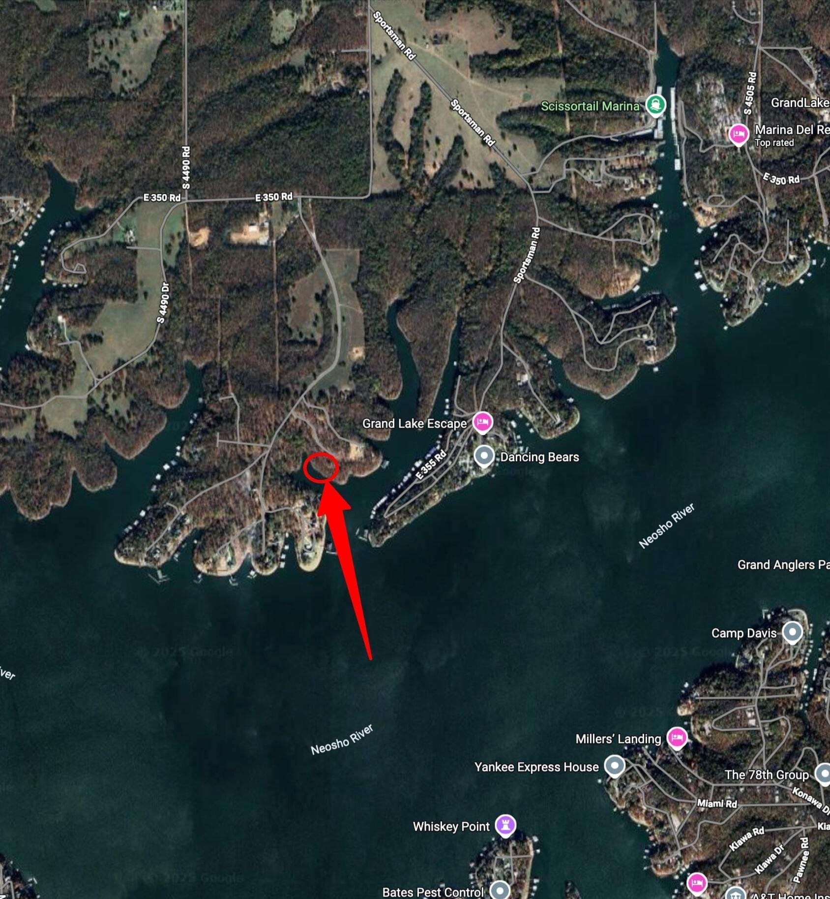Image 3: Zoomed in Location of lot with arrow