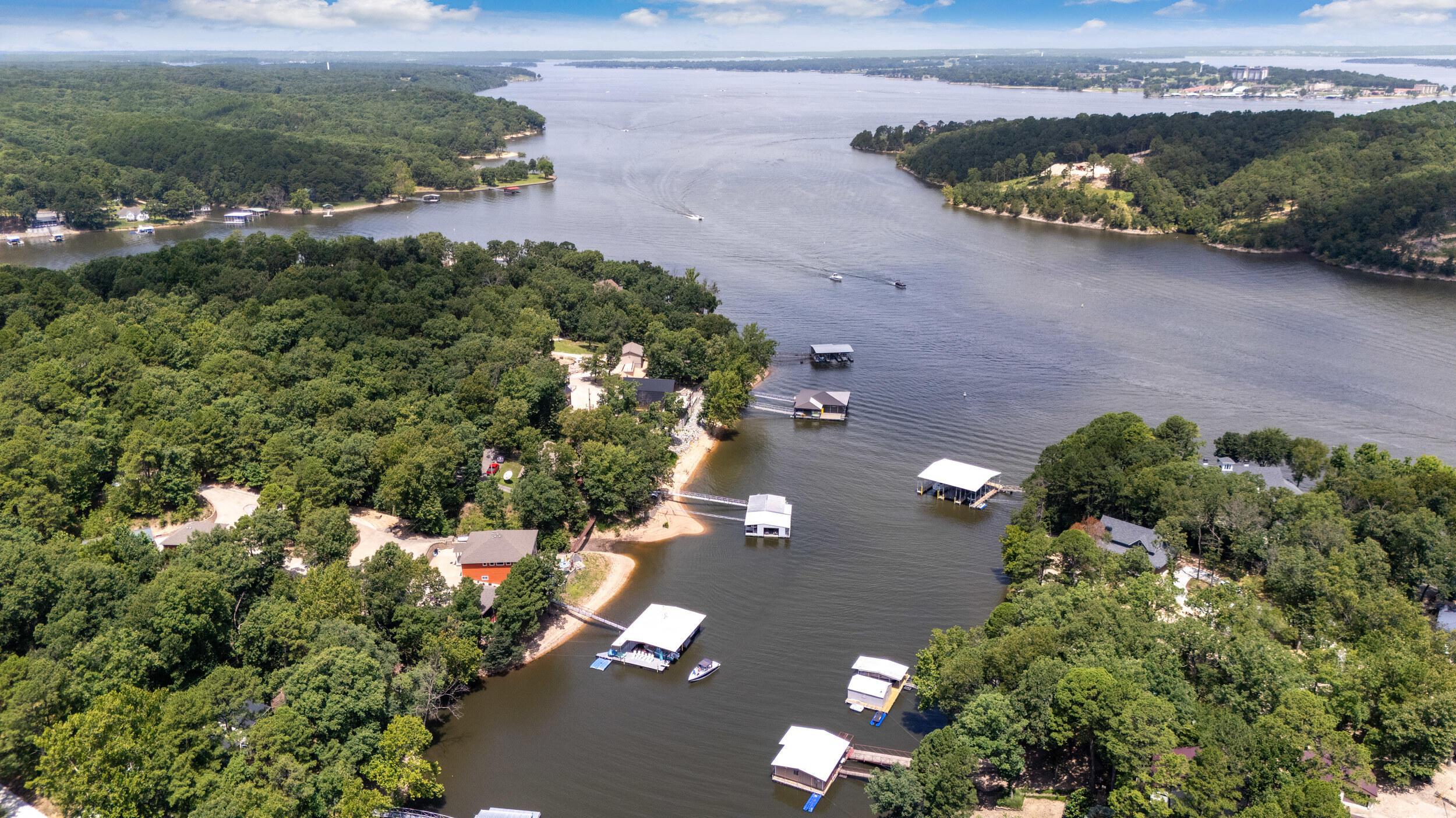 Image 4: aerial of cove to lake