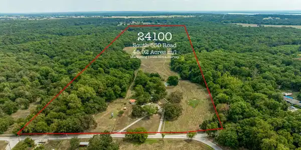 Image 2: Home, Guest cabin, pool, 50 acres M/L