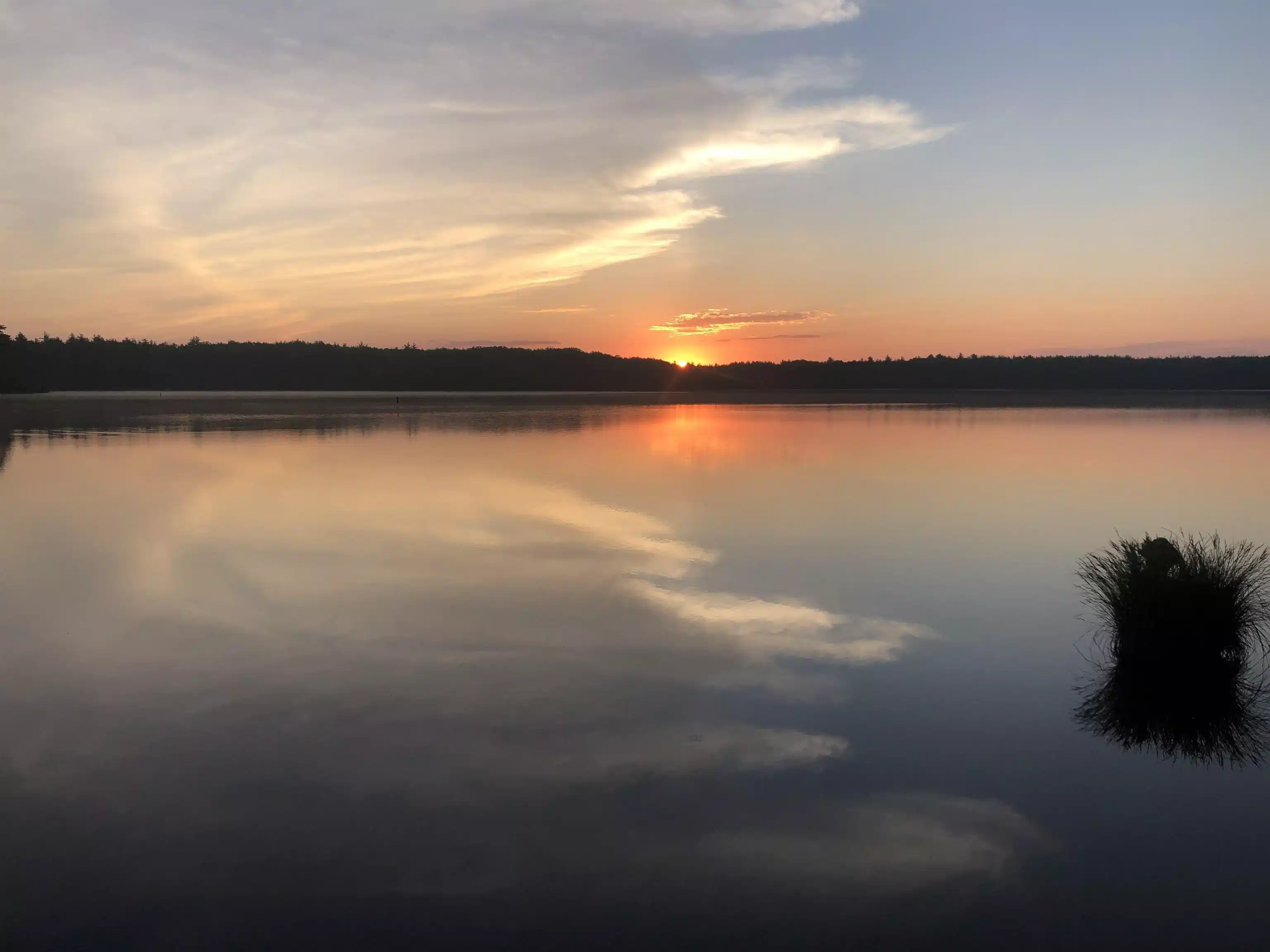 Image 1: Baxter Lake Sunset