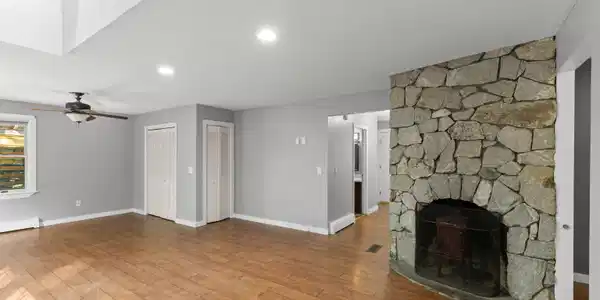 Image 2: Large Stone Fireplace Image 2: Large Stone Fireplace